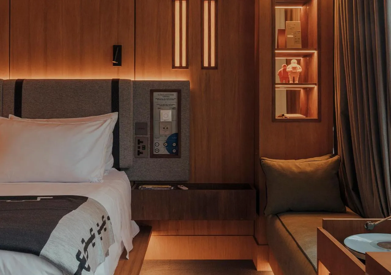 Bedroom, Bed in The Click Clack Hotel Bogotá