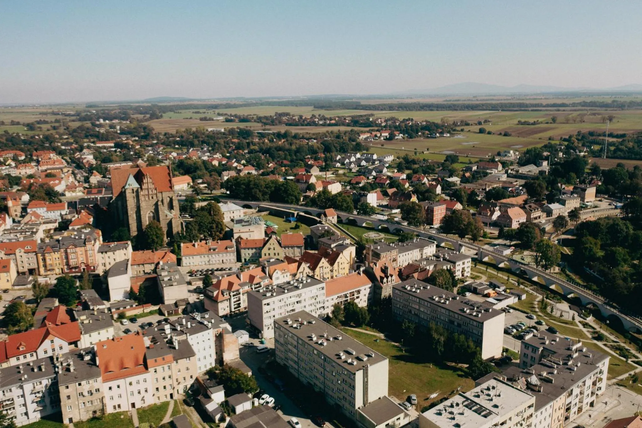 City view in Great Polonia Strzegom City Center