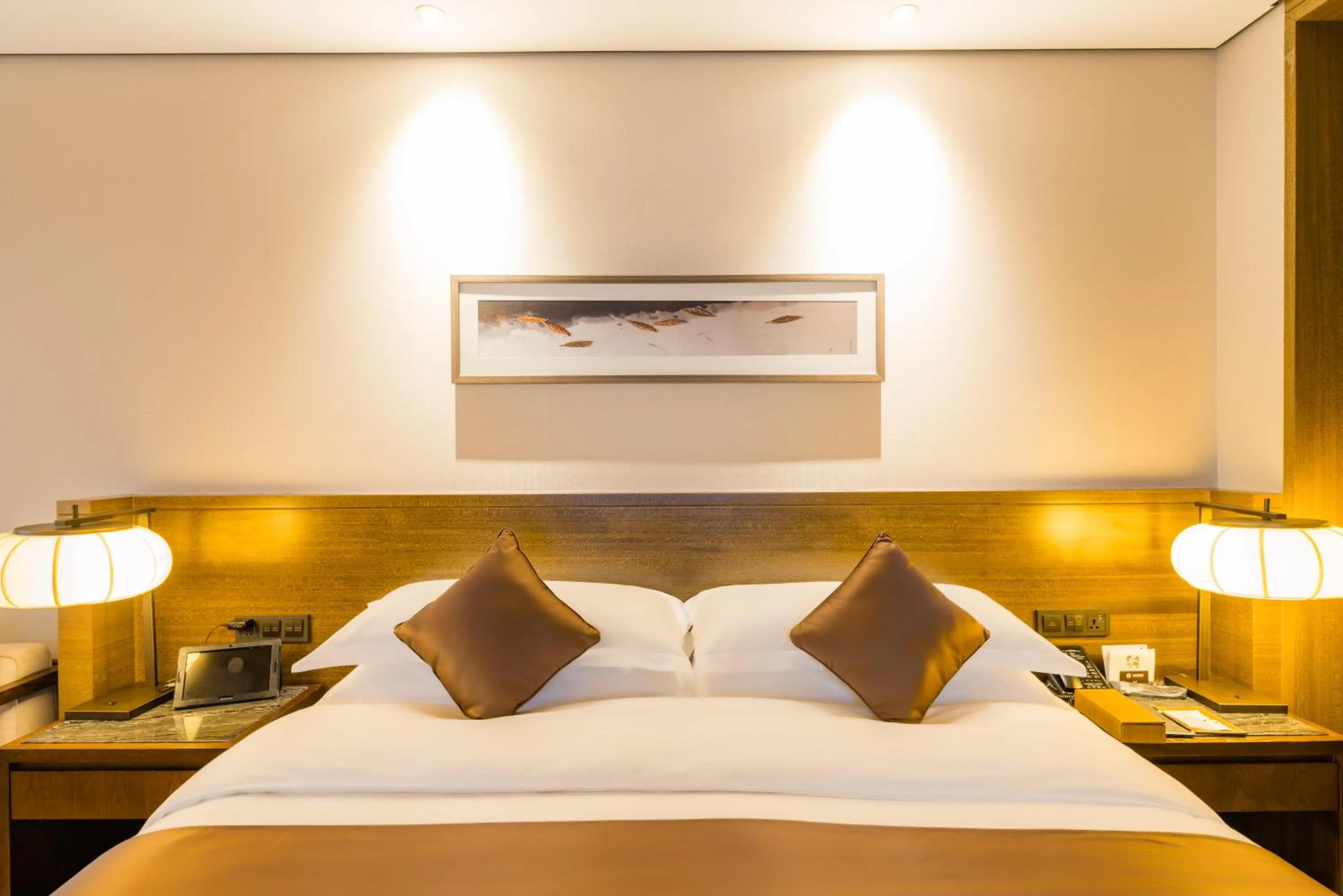 Bed in S&N Zhejiang LinHai International Hotel