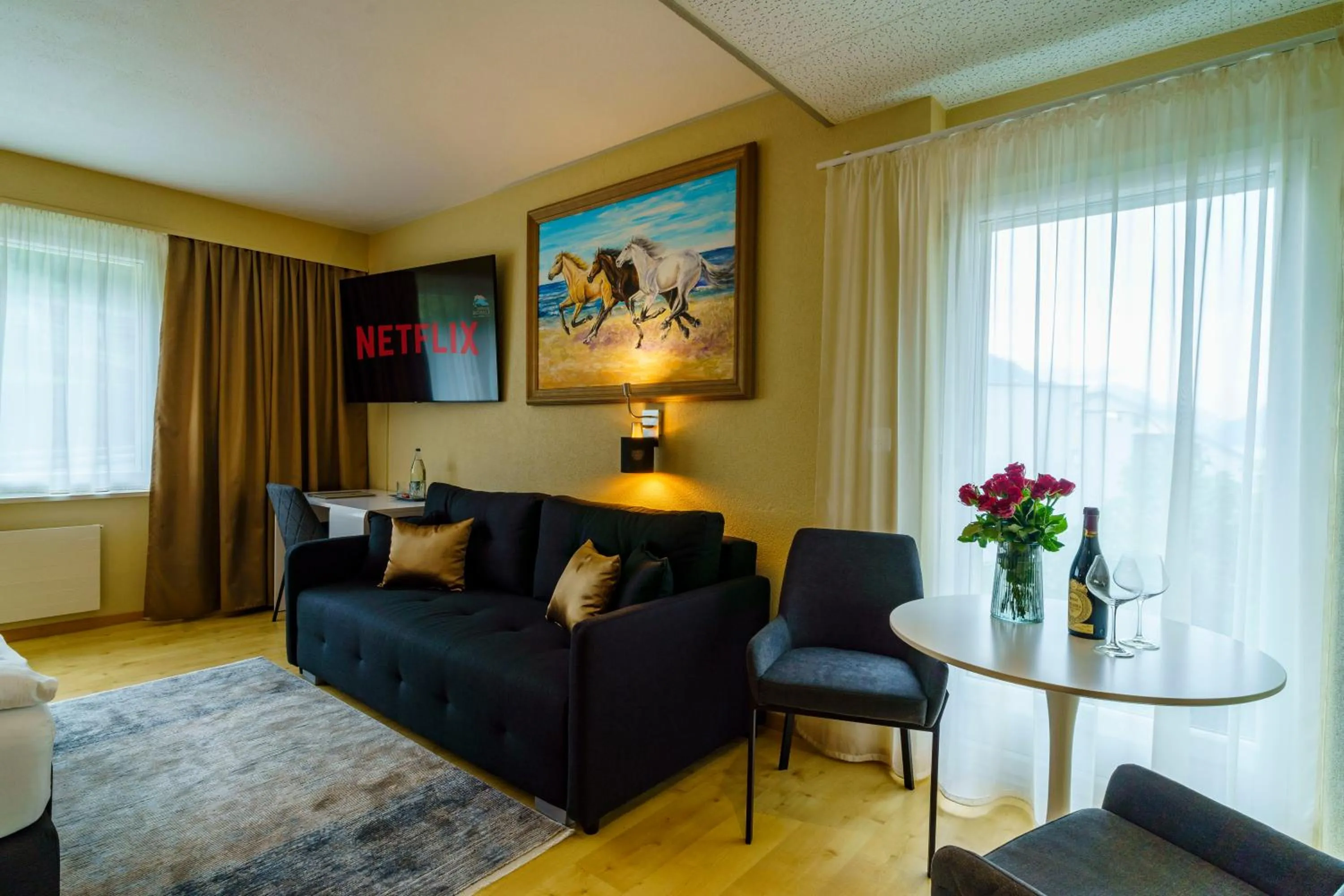 TV and multimedia in Seeblick SMART Hotel Rössli