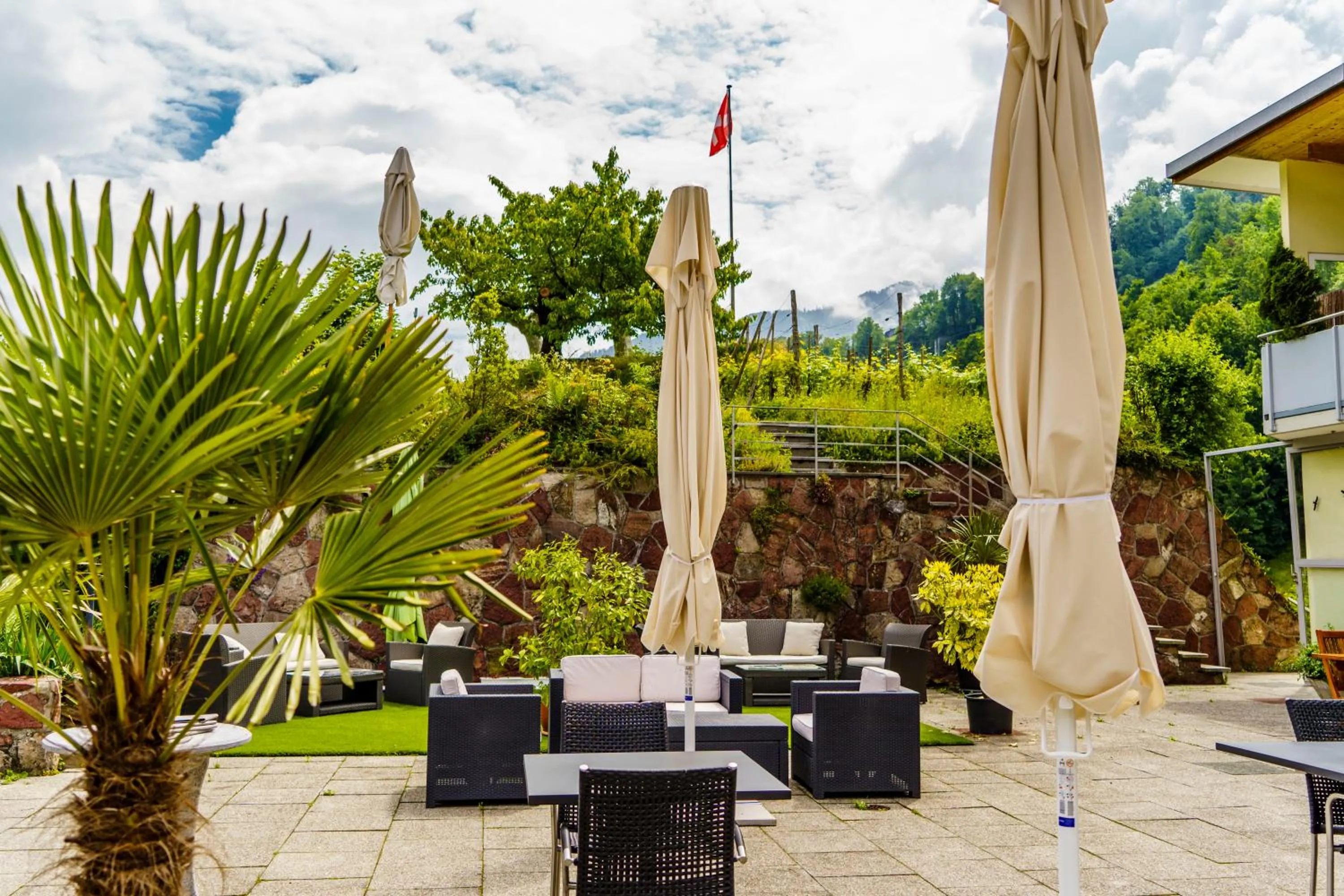 Patio in Seeblick SMART Hotel Rössli