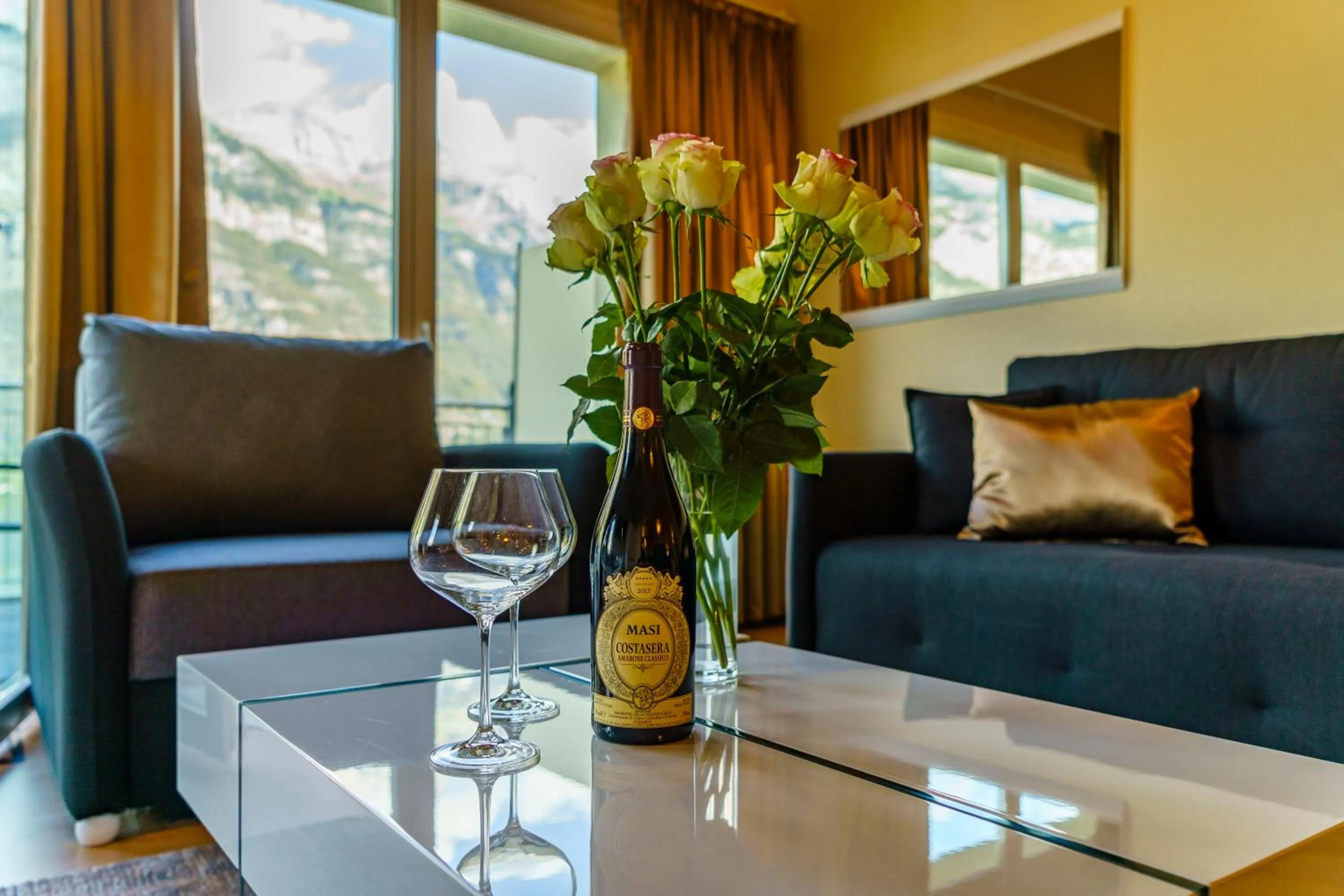 Living room in Seeblick SMART Hotel Rössli