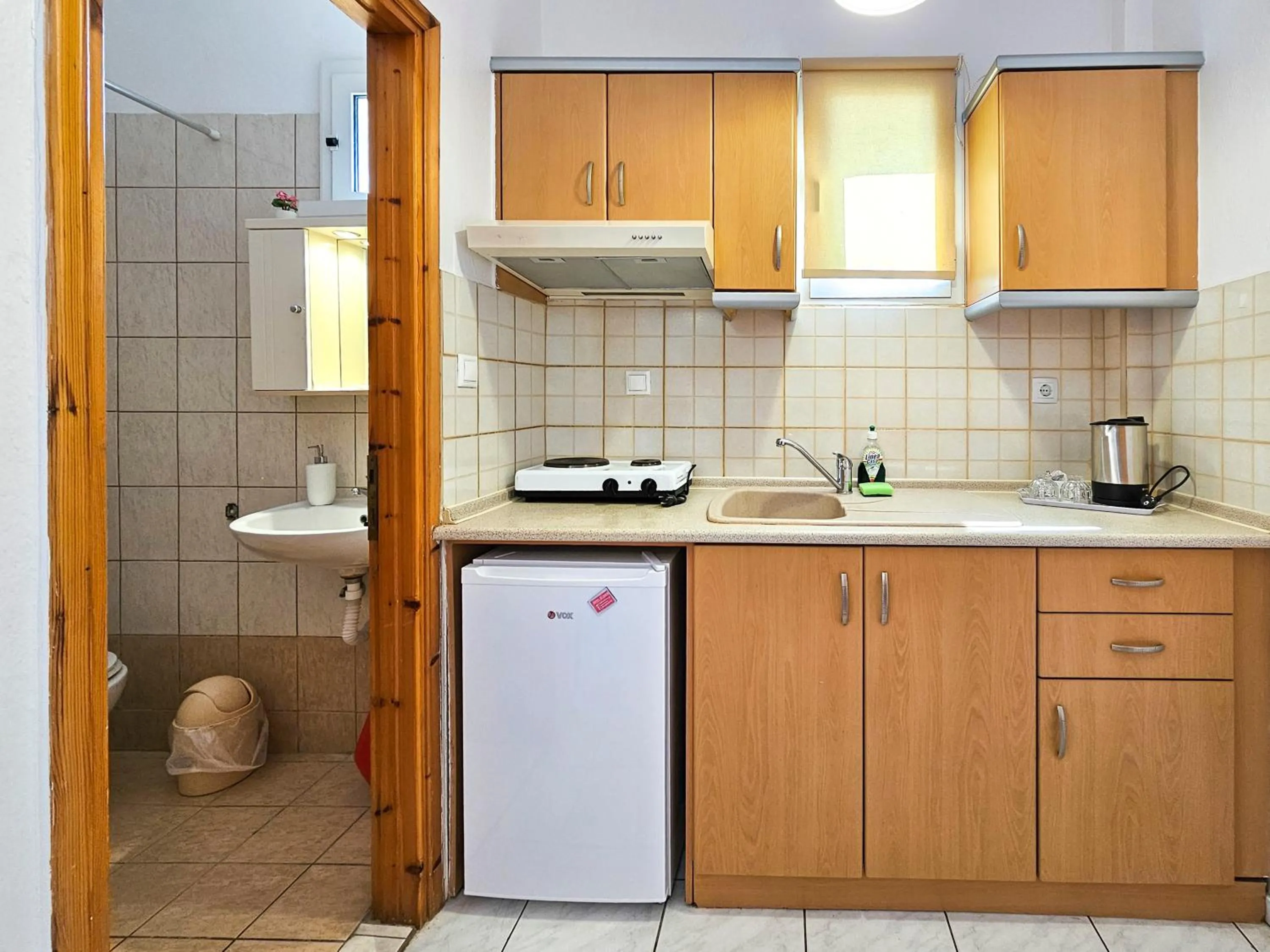 Kitchen or kitchenette in Hotel Exarhos