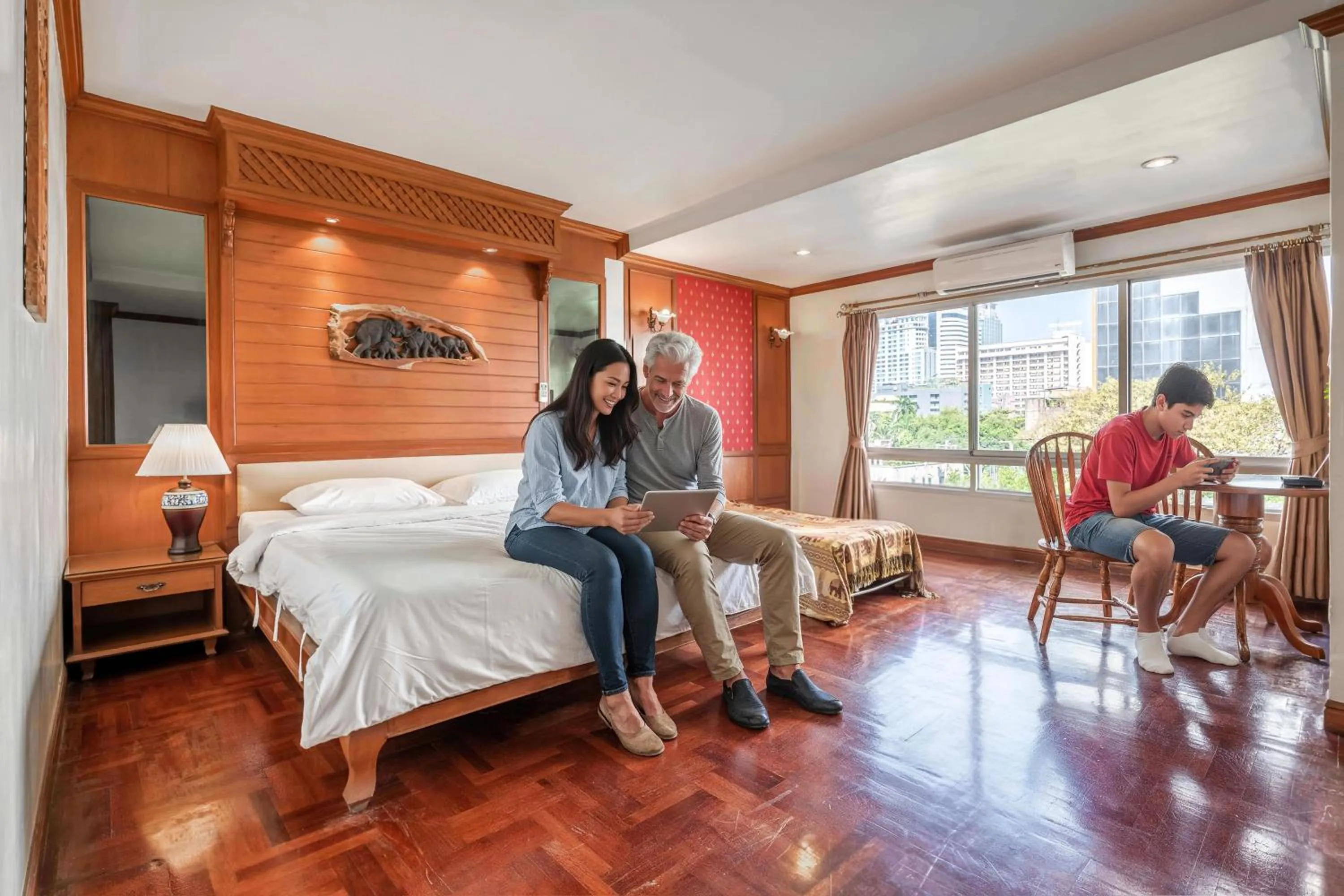 Bedroom, Bed in Studio Suite by Royal Ivory Nana