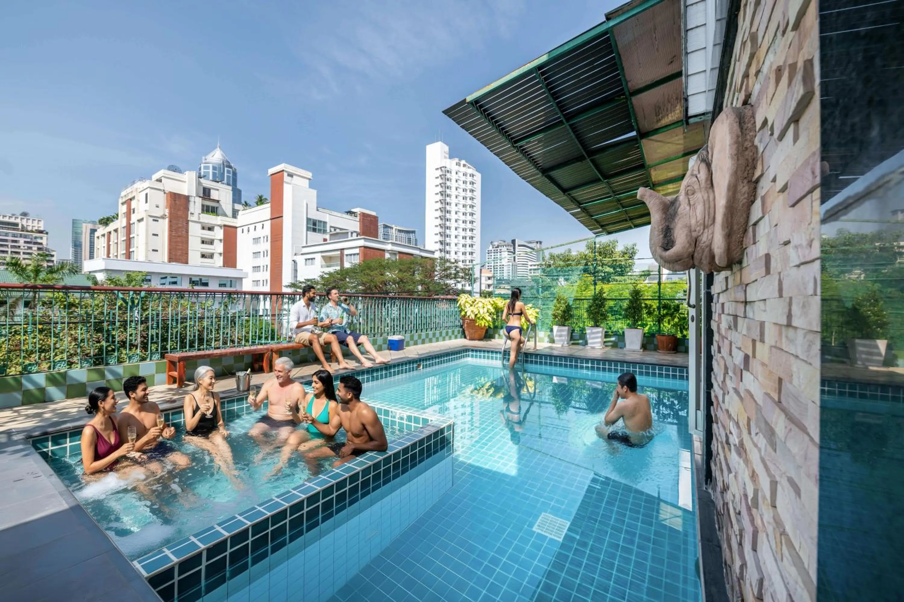 Swimming pool in Studio Suite by Royal Ivory Nana