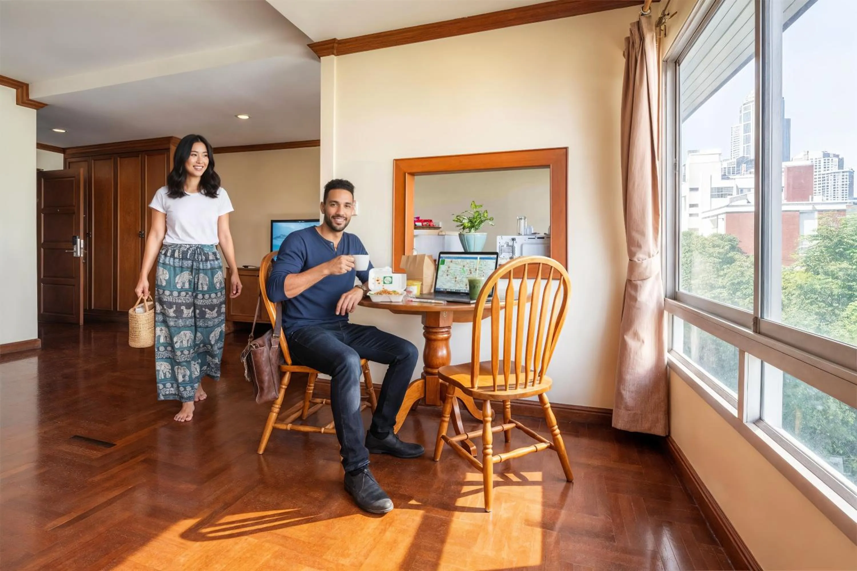 Coffee/tea facilities in Studio Suite by Royal Ivory Nana
