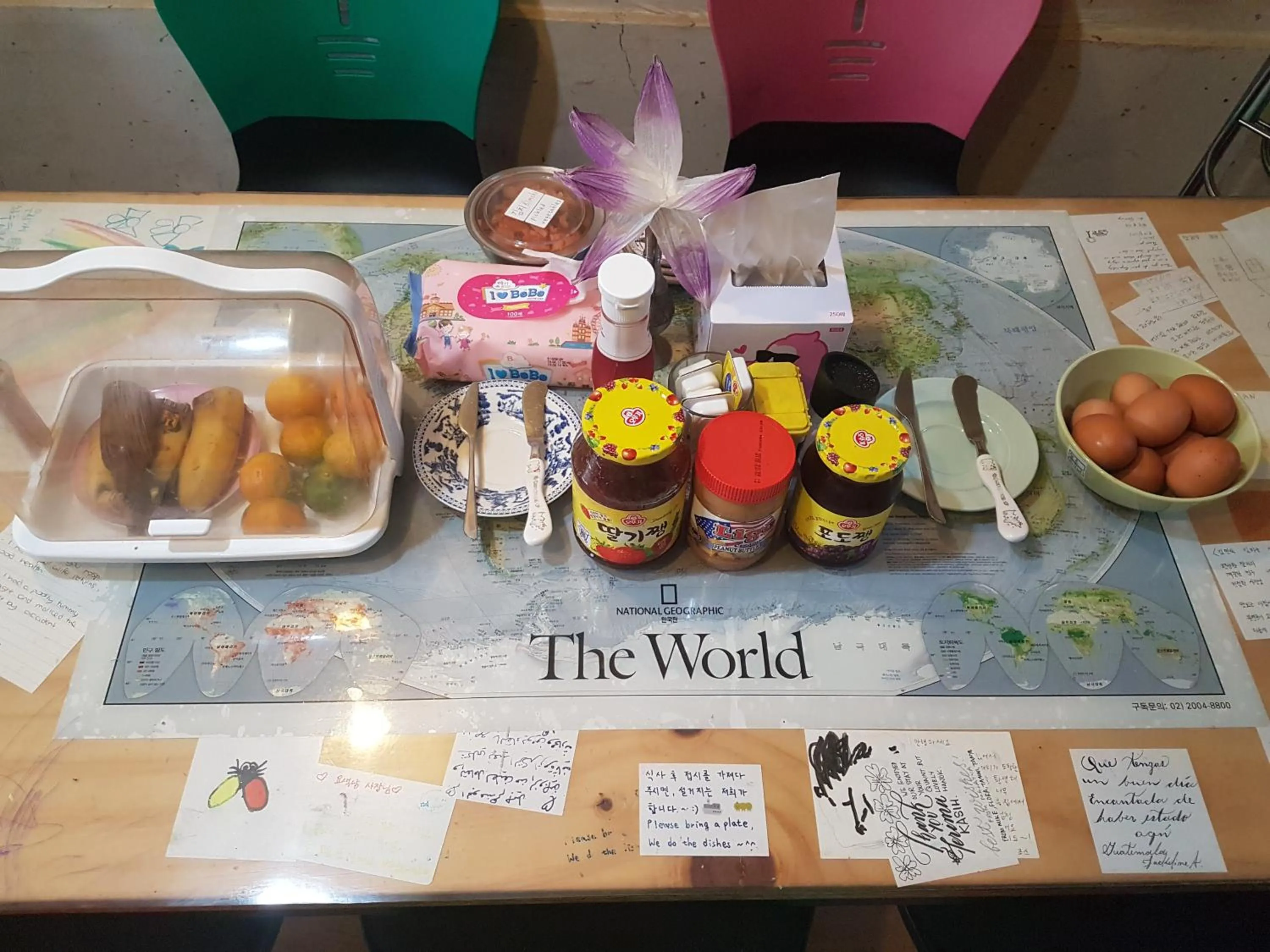 Communal kitchen in Gongsimga Hanok Guesthouse