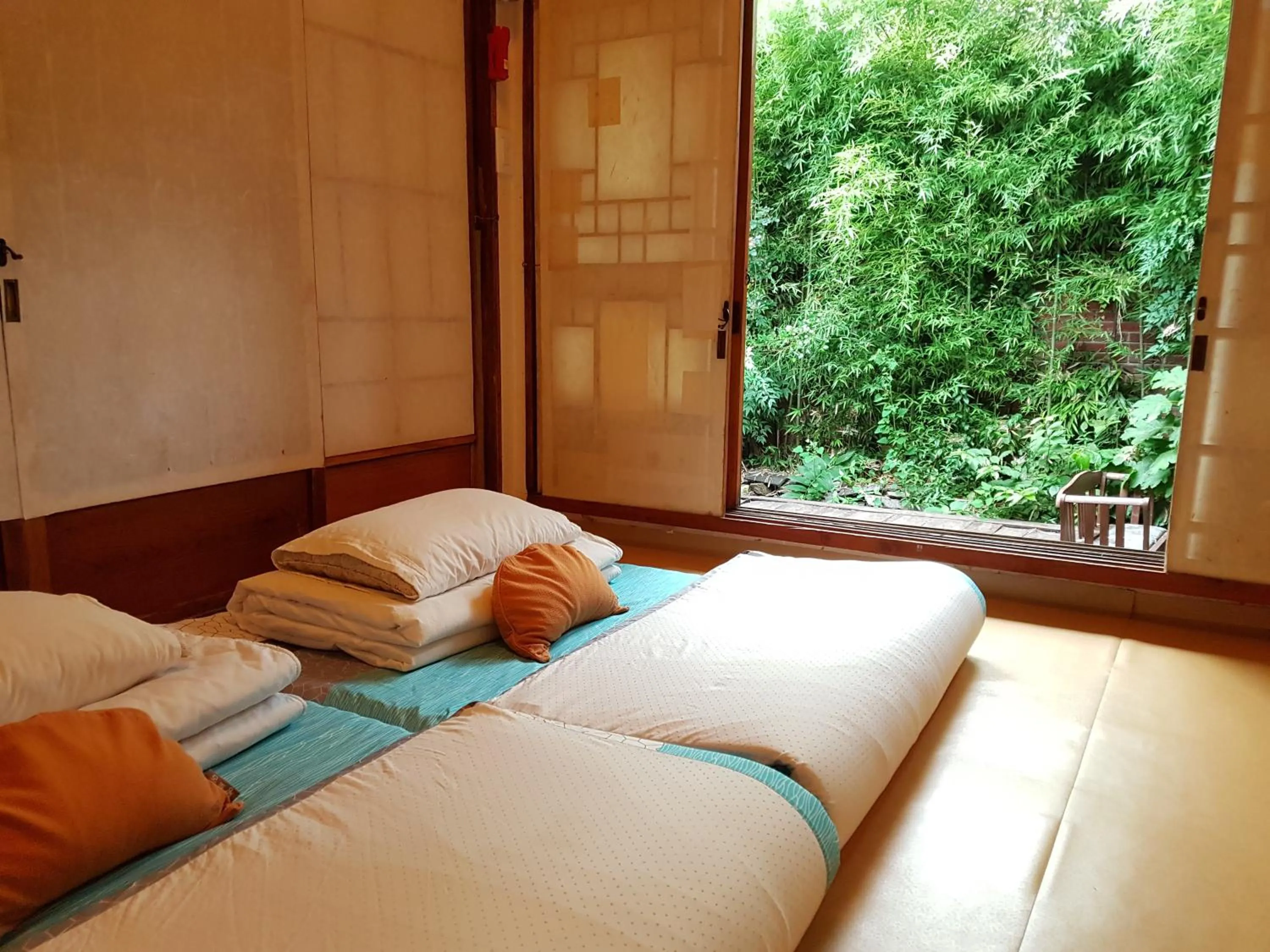 Bed in Gongsimga Hanok Guesthouse