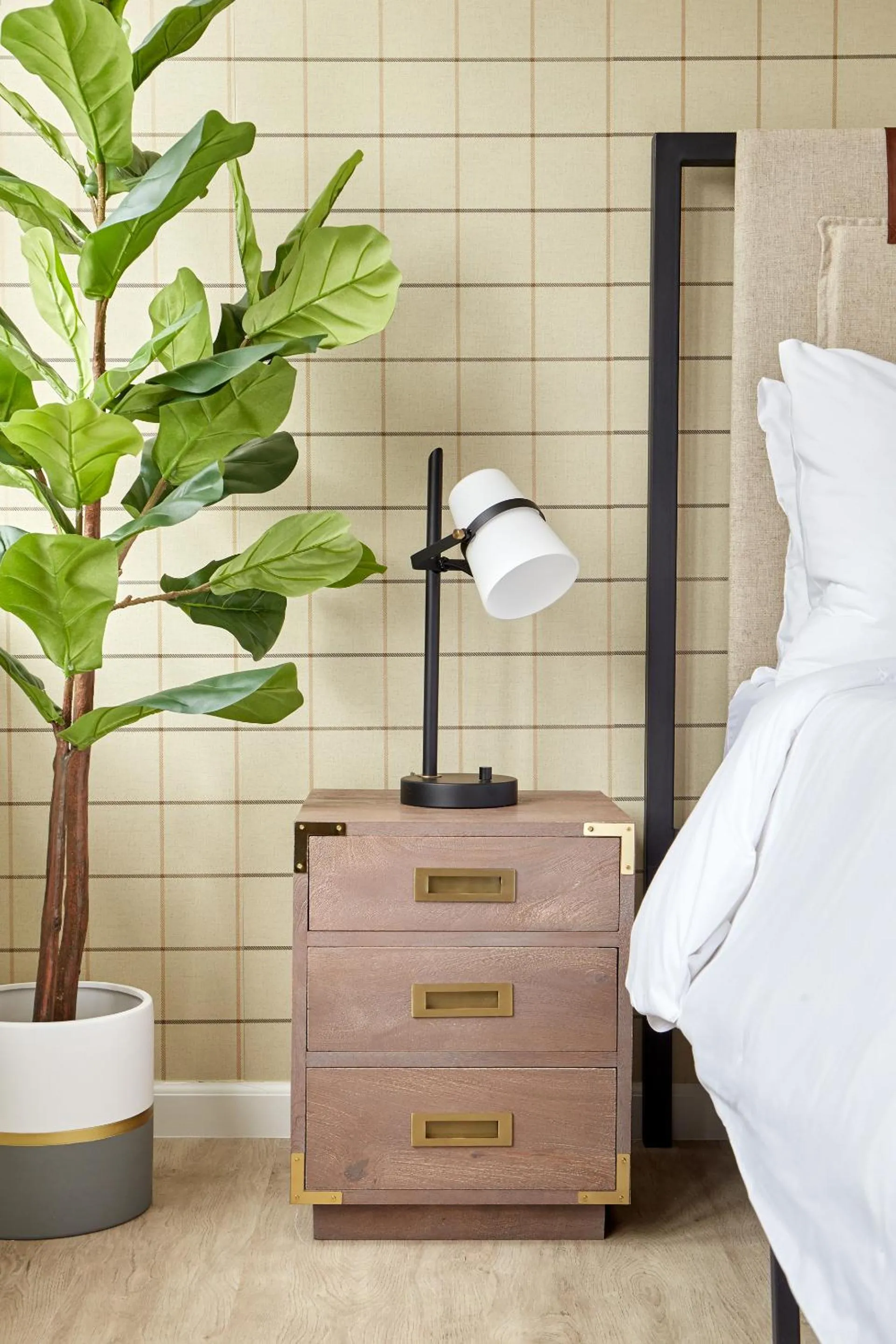 Decorative detail, Bed in Kasa Cadillac Square Detroit