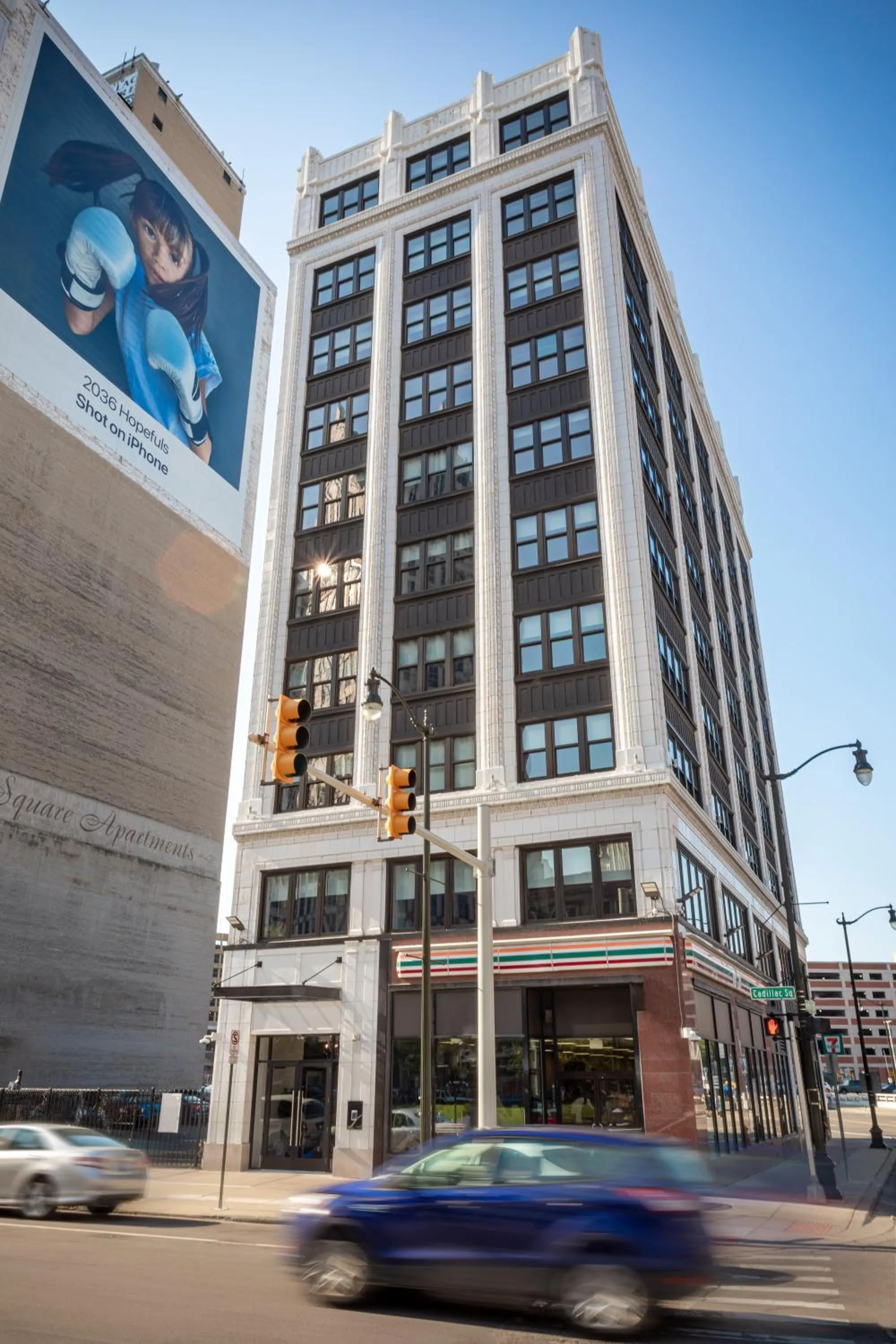 Property building in Kasa Cadillac Square Detroit