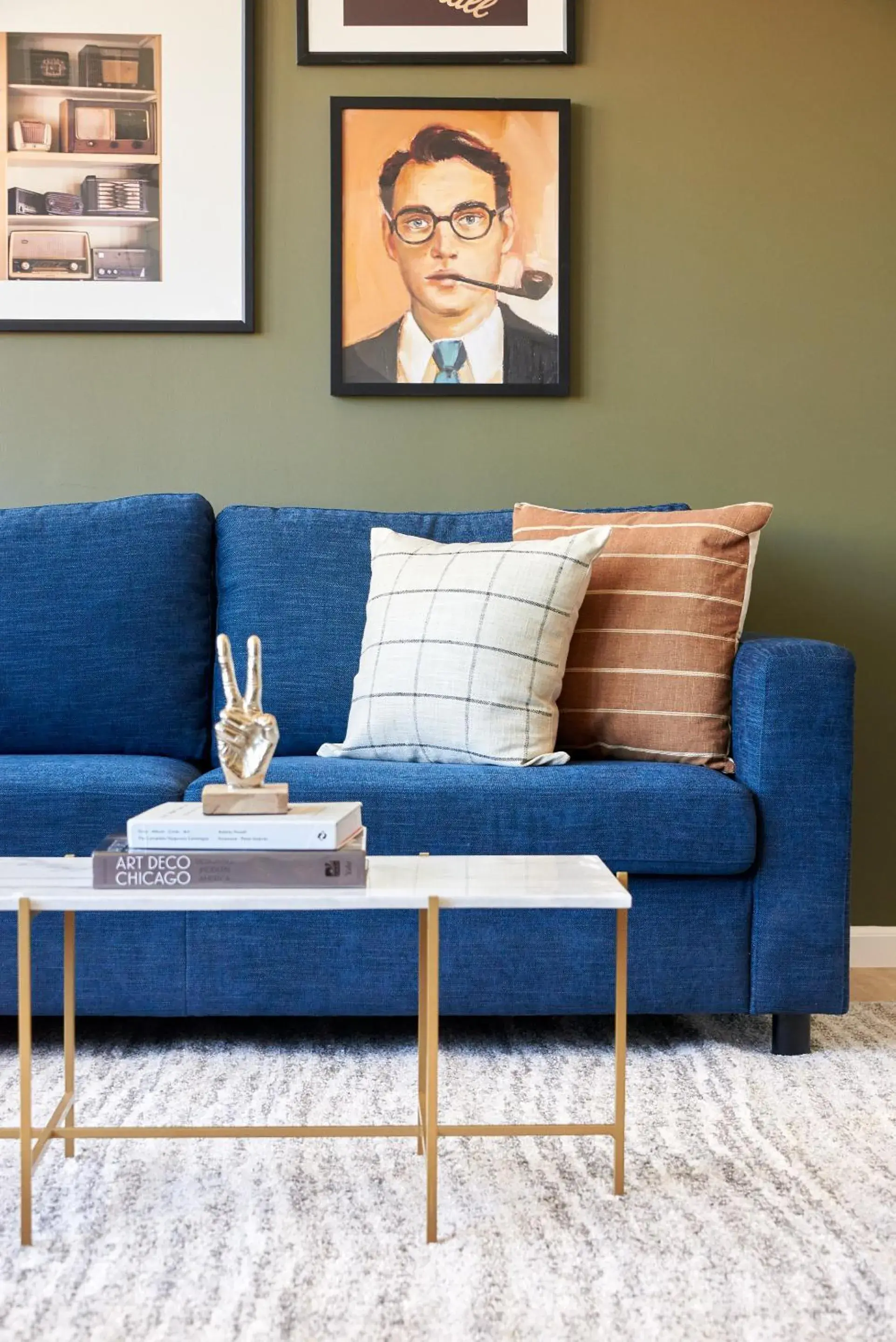 Living room in Kasa Cadillac Square Detroit Living room in Kasa Cadillac Square Detroit