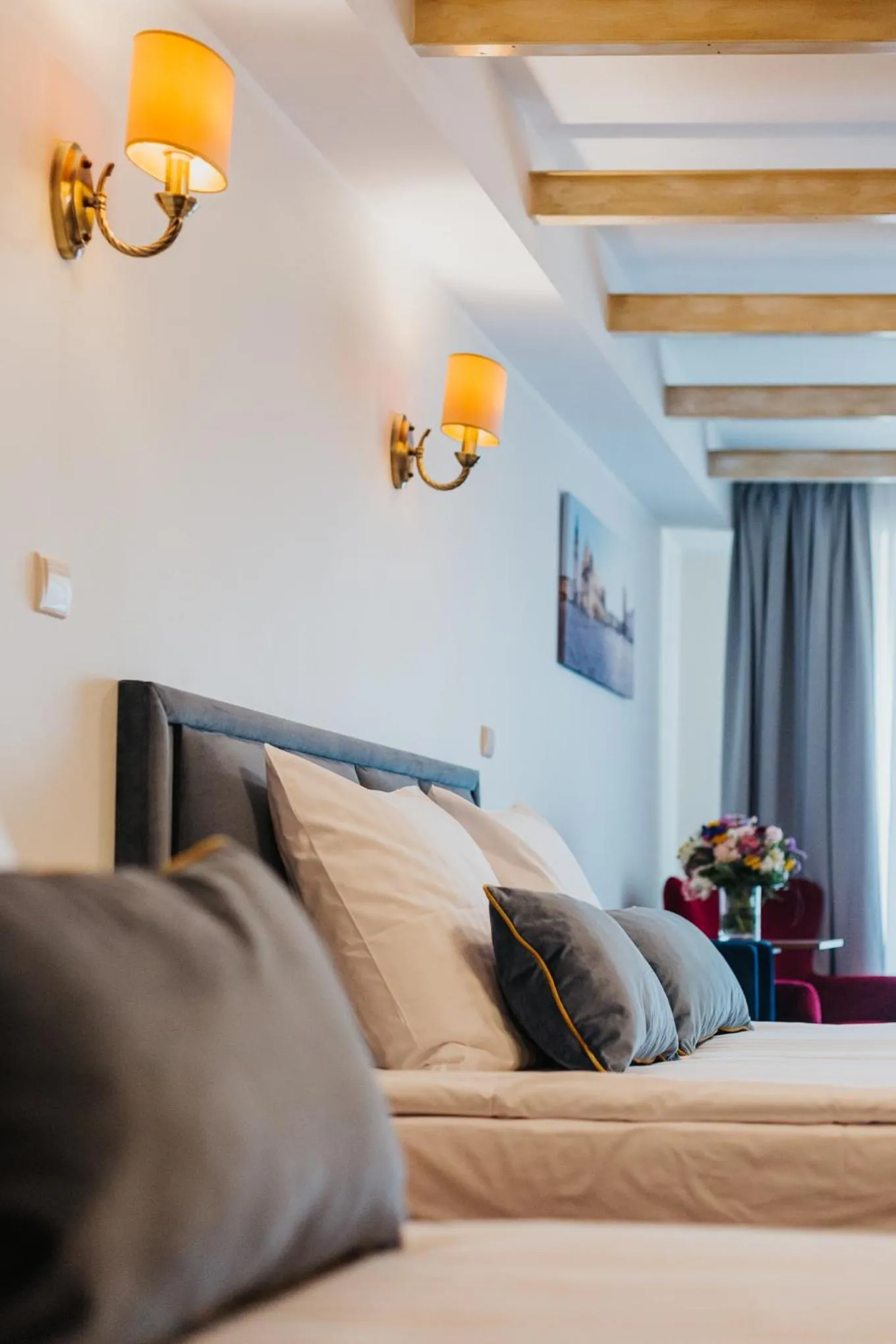 Living room, Bed in Hotel Jan