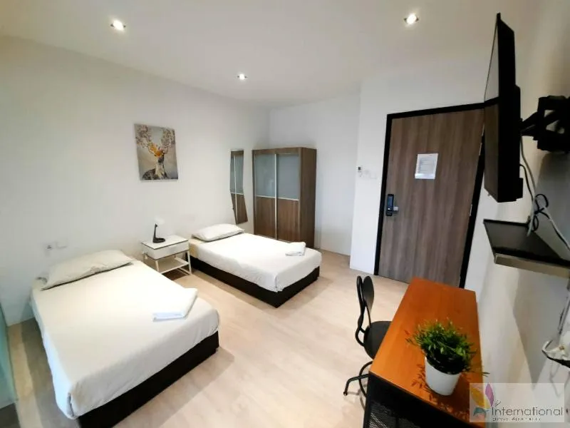 Bed in International Service Apartments at Raeburn Park