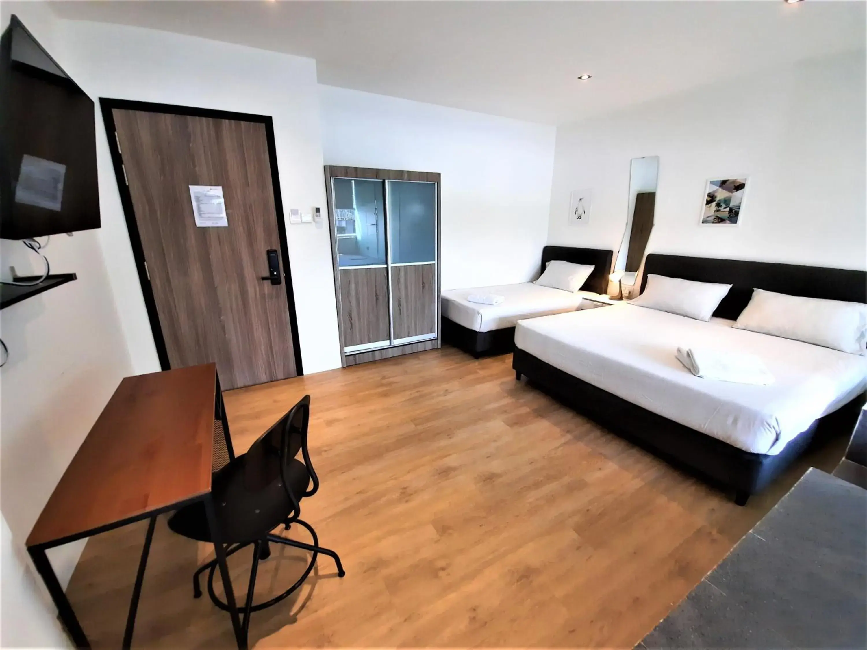 Bed in International Service Apartments at Raeburn Park Bed in International Service Apartments at Raeburn Park