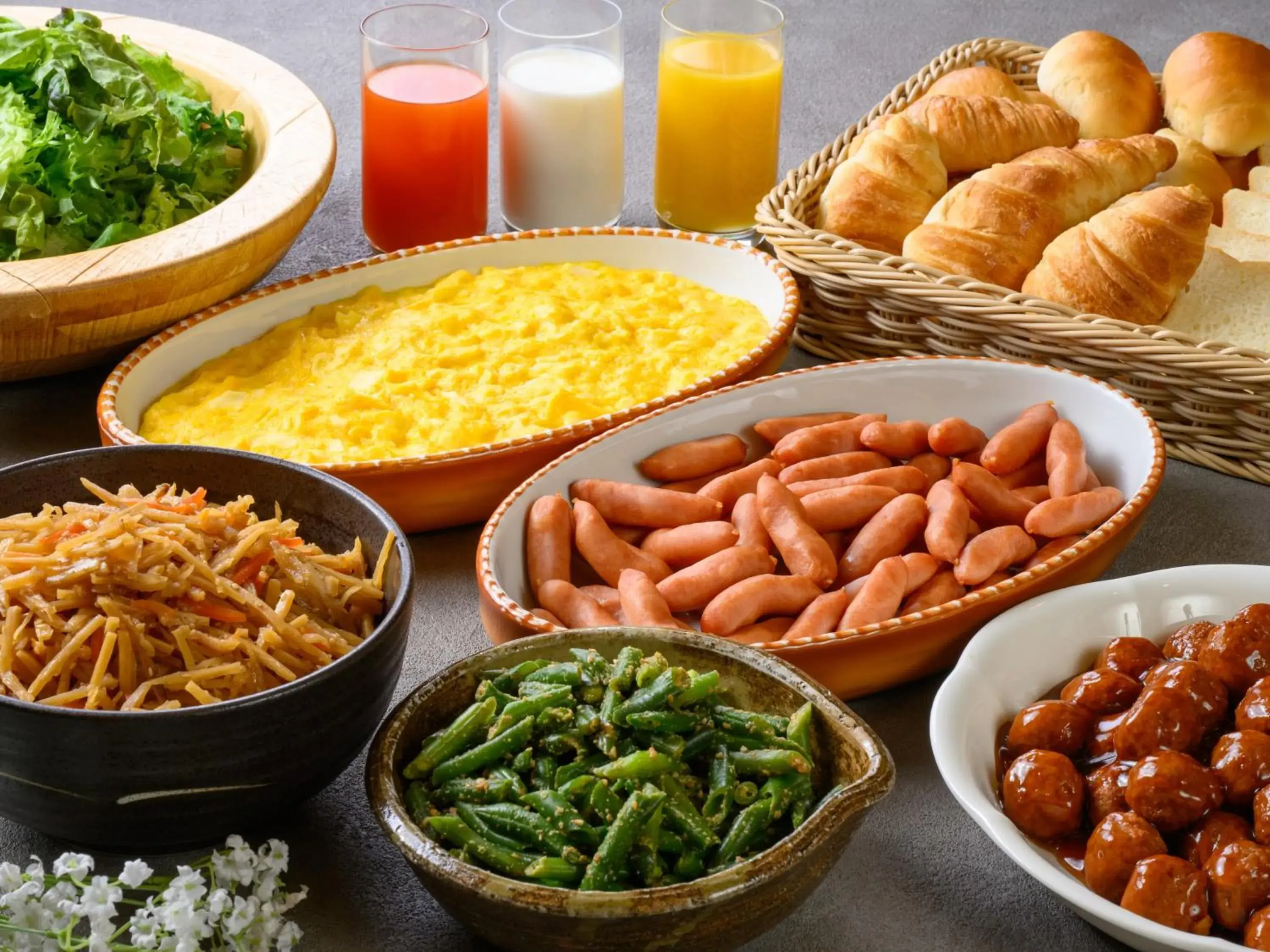 Buffet breakfast in Best Inn Uozu Buffet breakfast in Best Inn Uozu