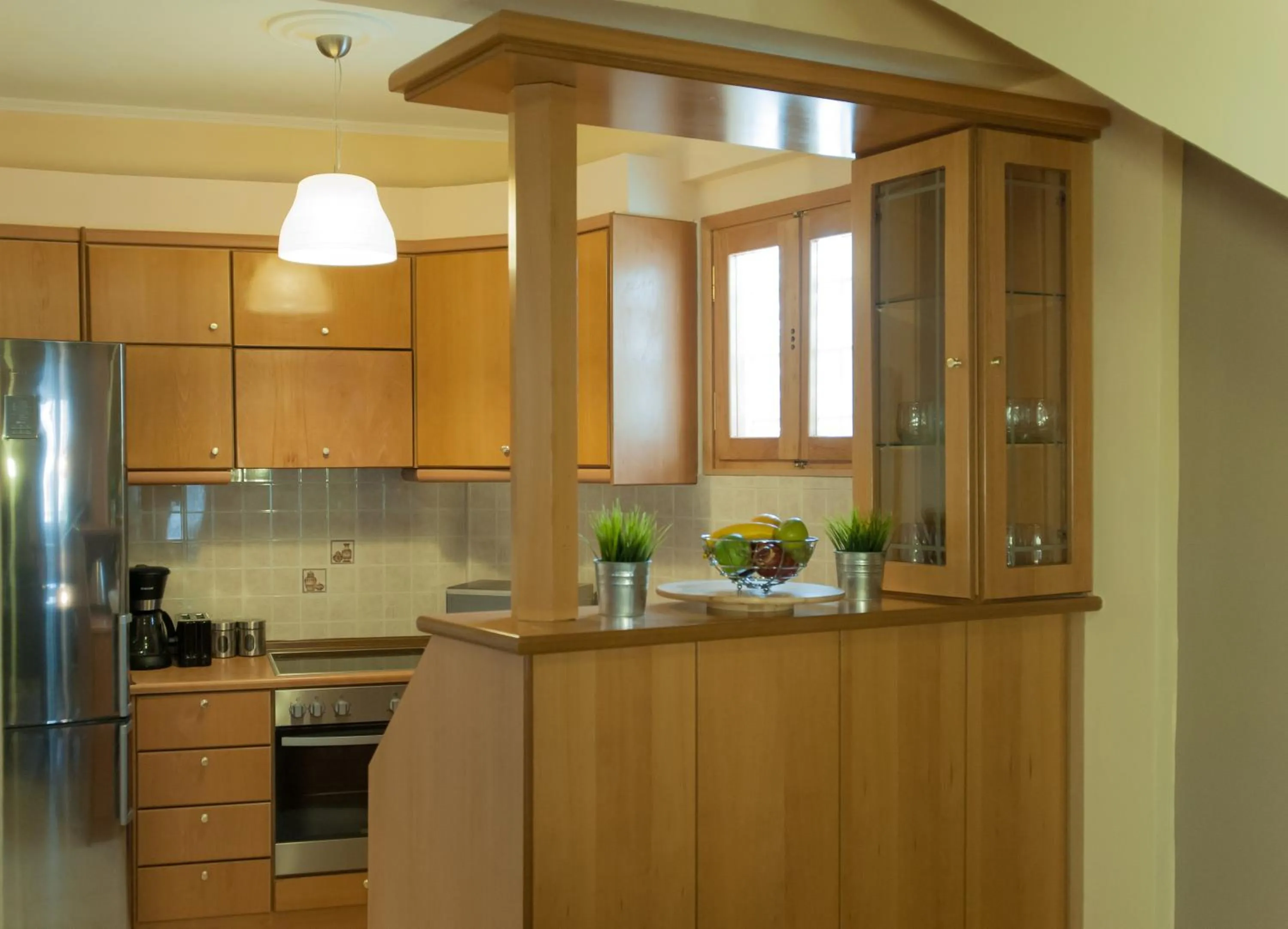 Kitchen or kitchenette in Crete Residence Villas