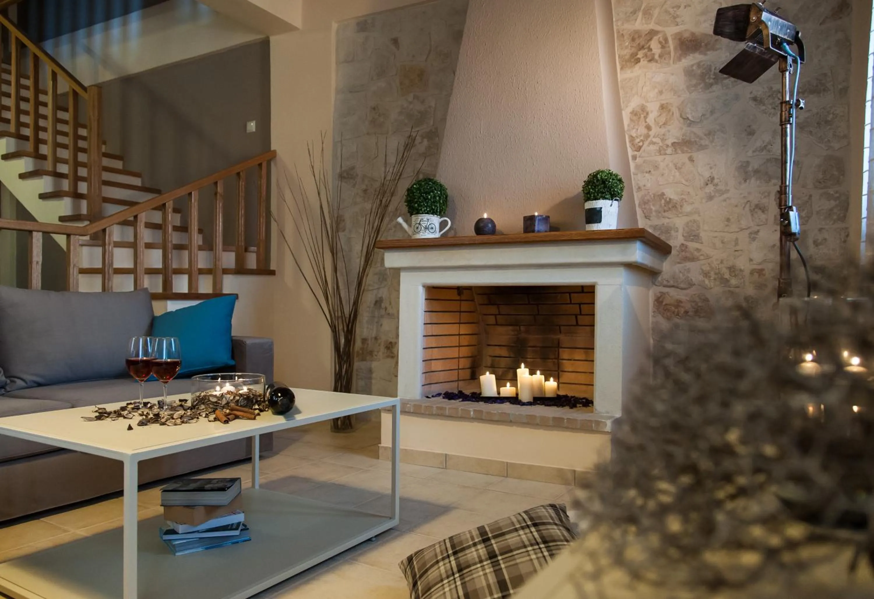 Living room in Crete Residence Villas