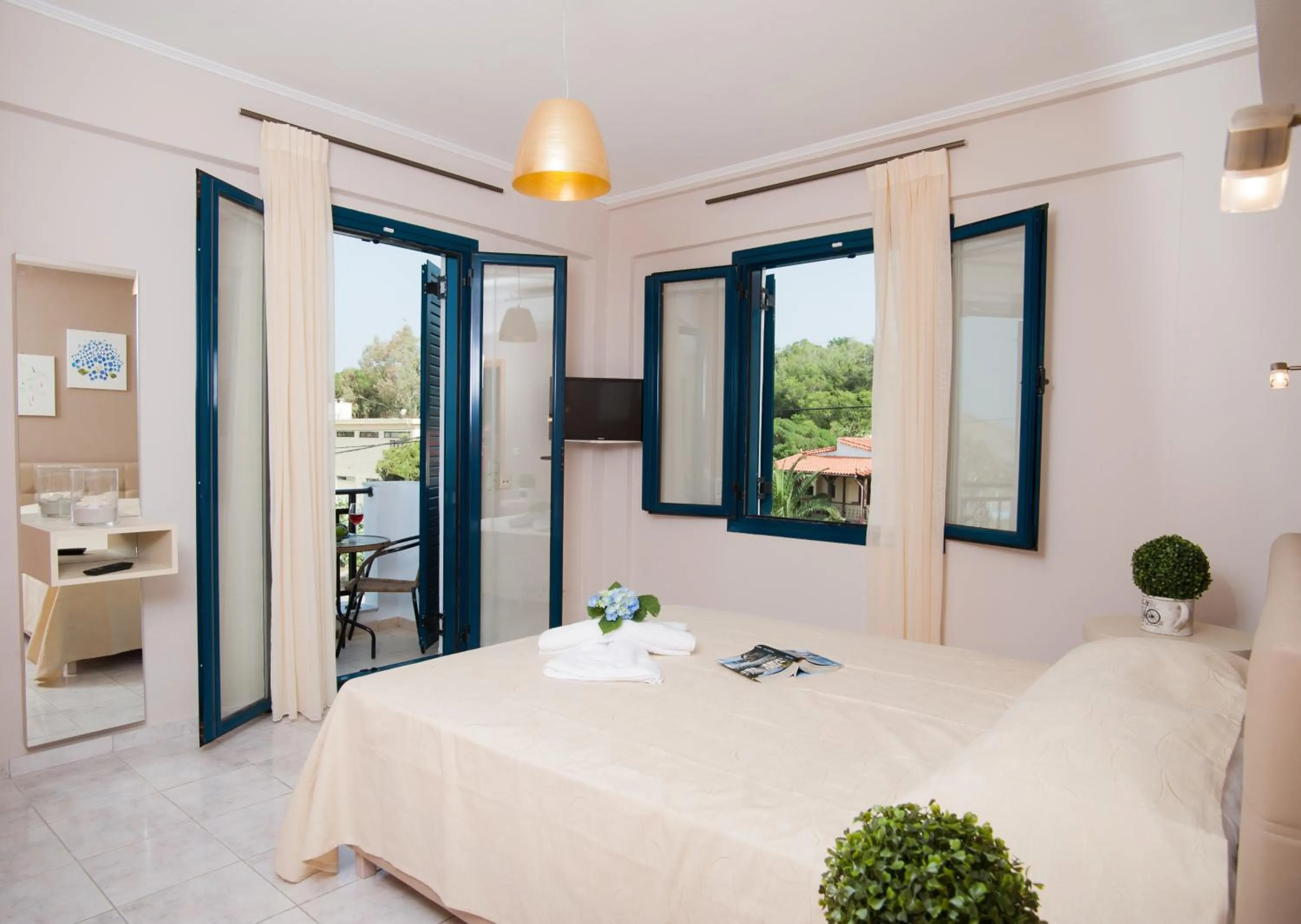 Bedroom, Bed in Crete Residence Villas