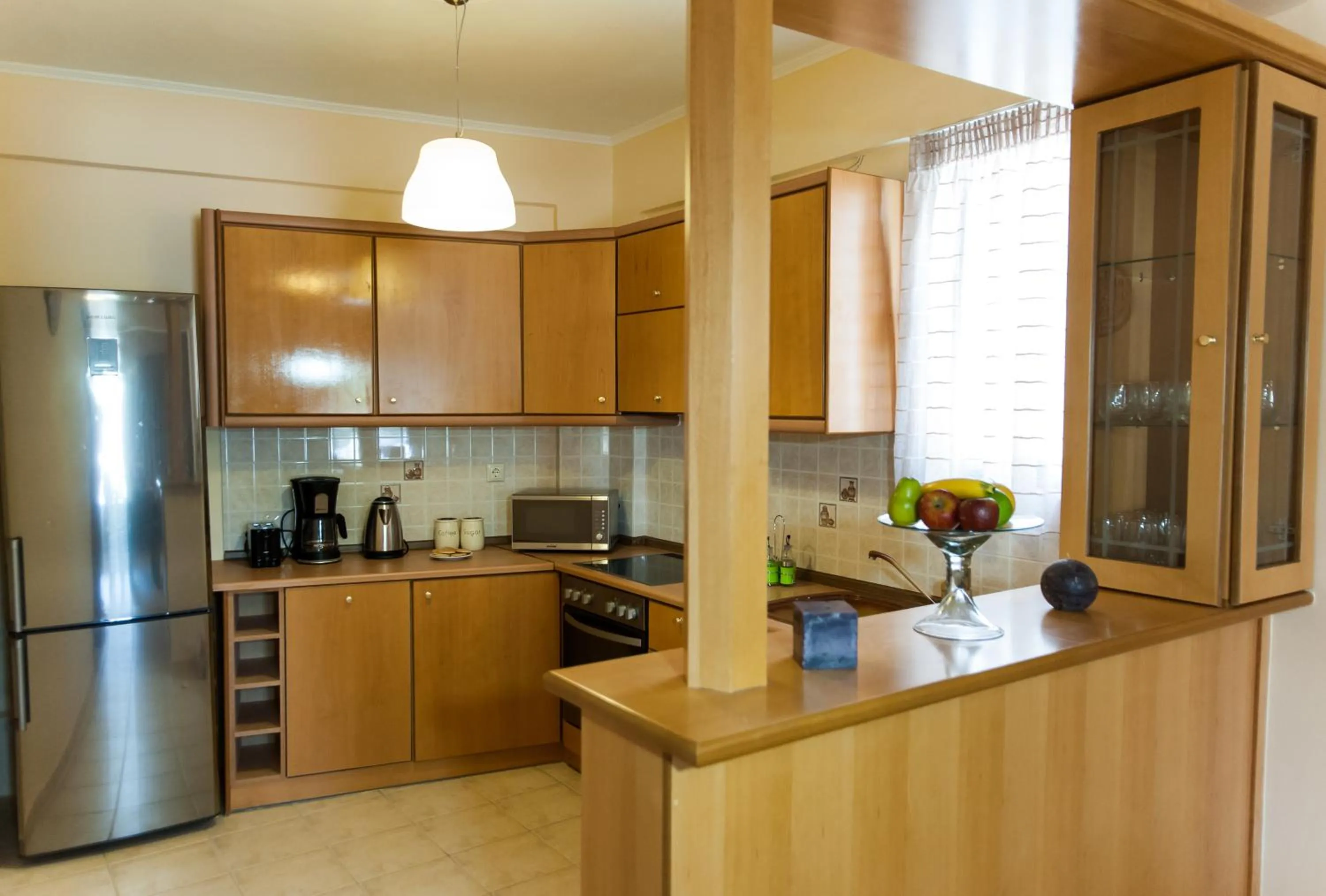 Kitchen or kitchenette in Crete Residence Villas