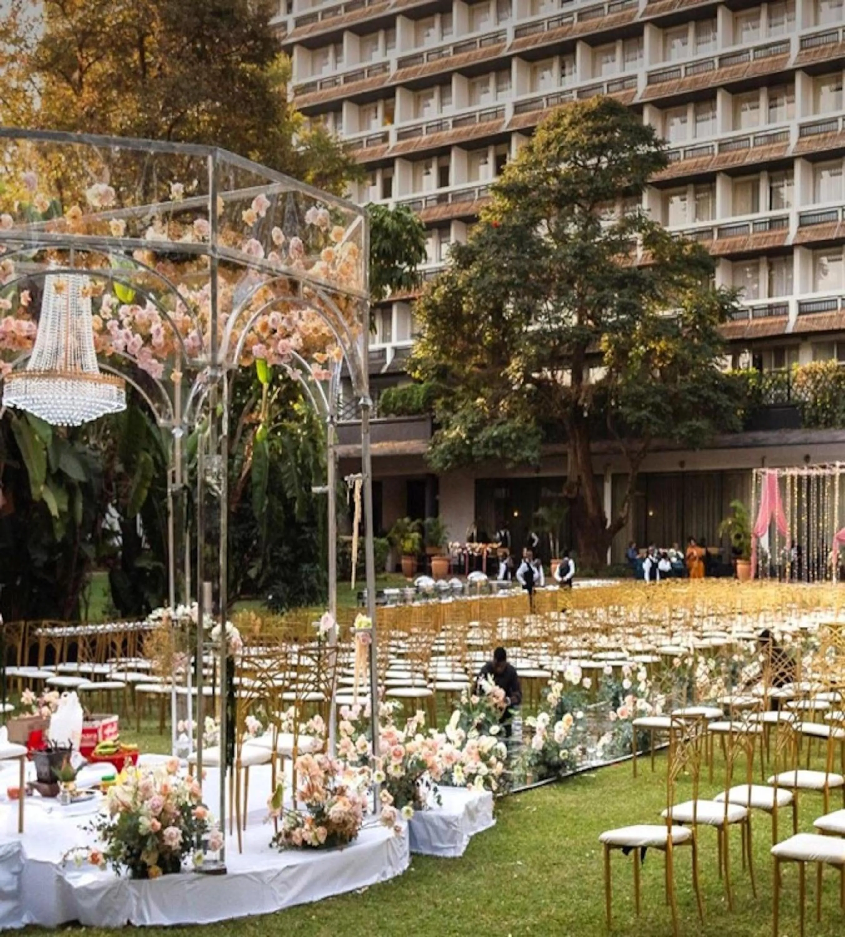 Lobby or reception in The Pamodzi Hotel