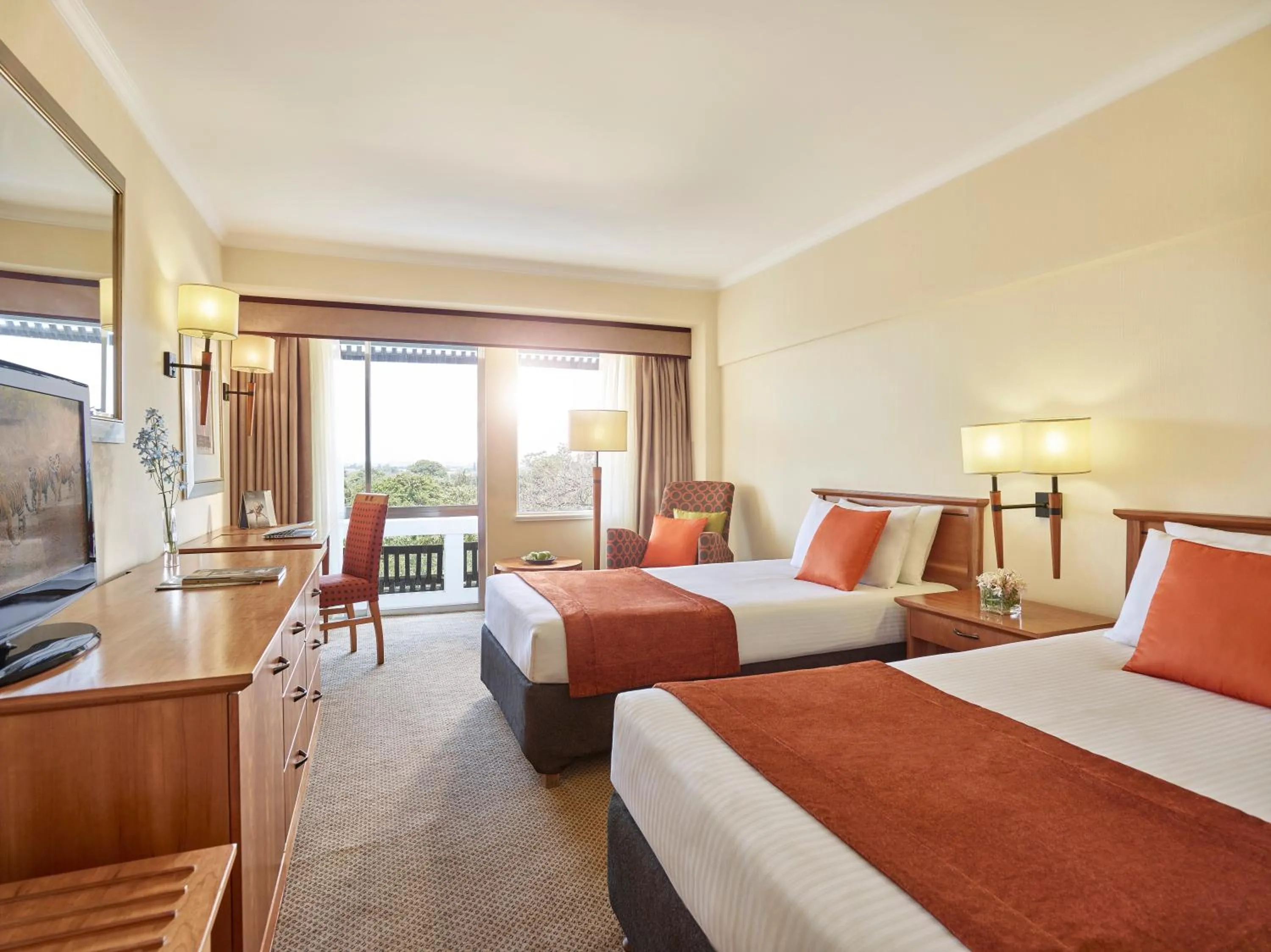 Bed in The Pamodzi Hotel