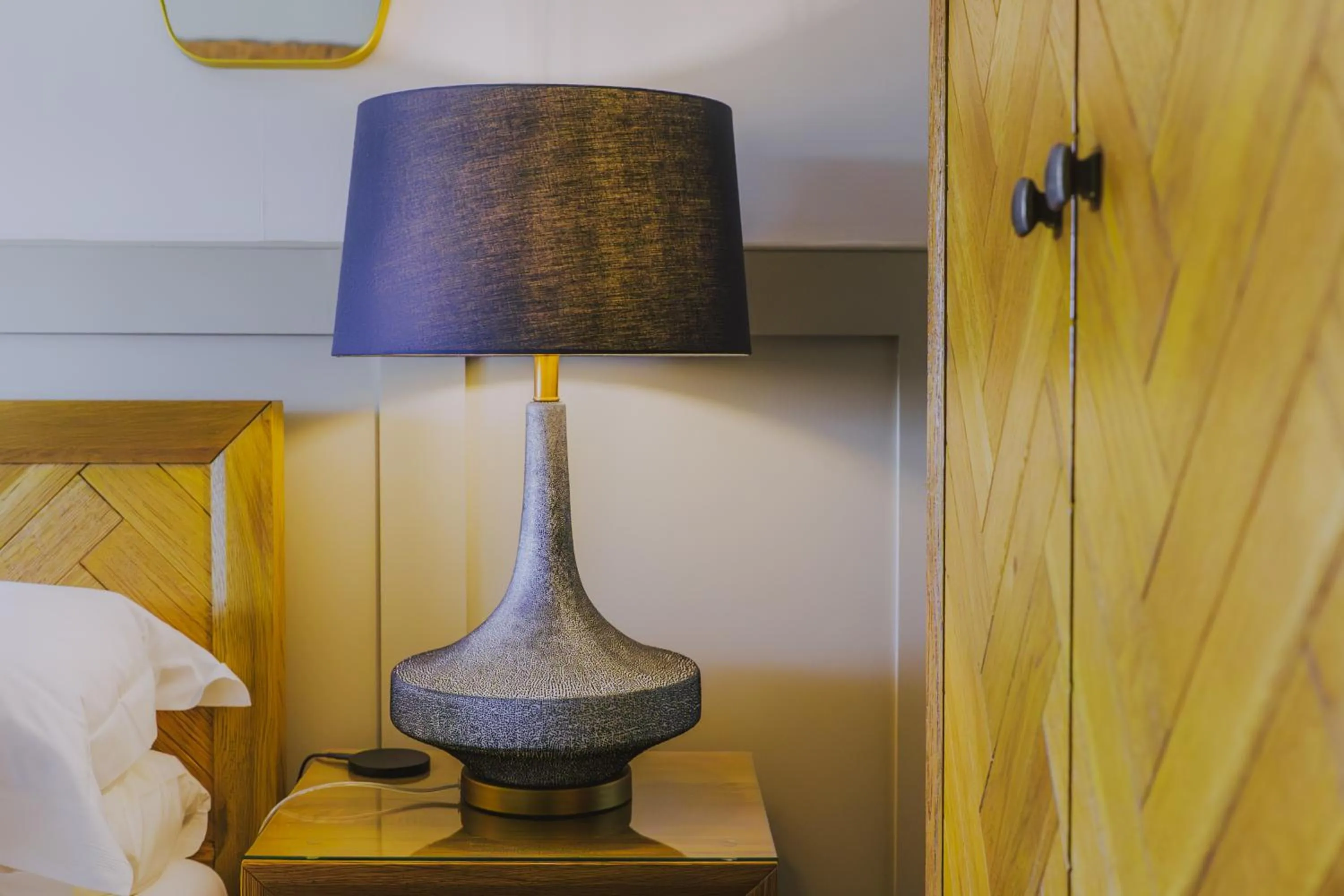 Decorative detail, Bed in Black Horse Hotel