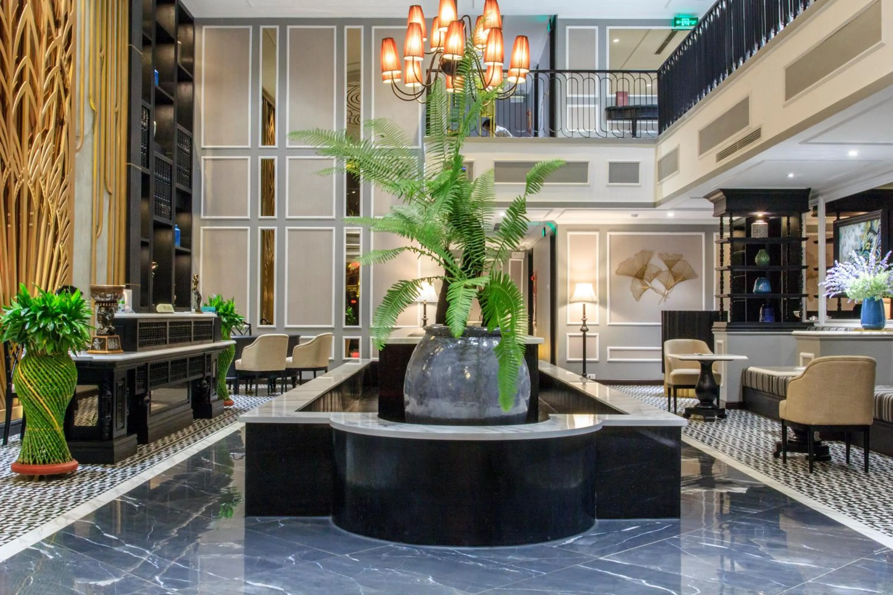 Lobby or reception in Michi's hotel laocai