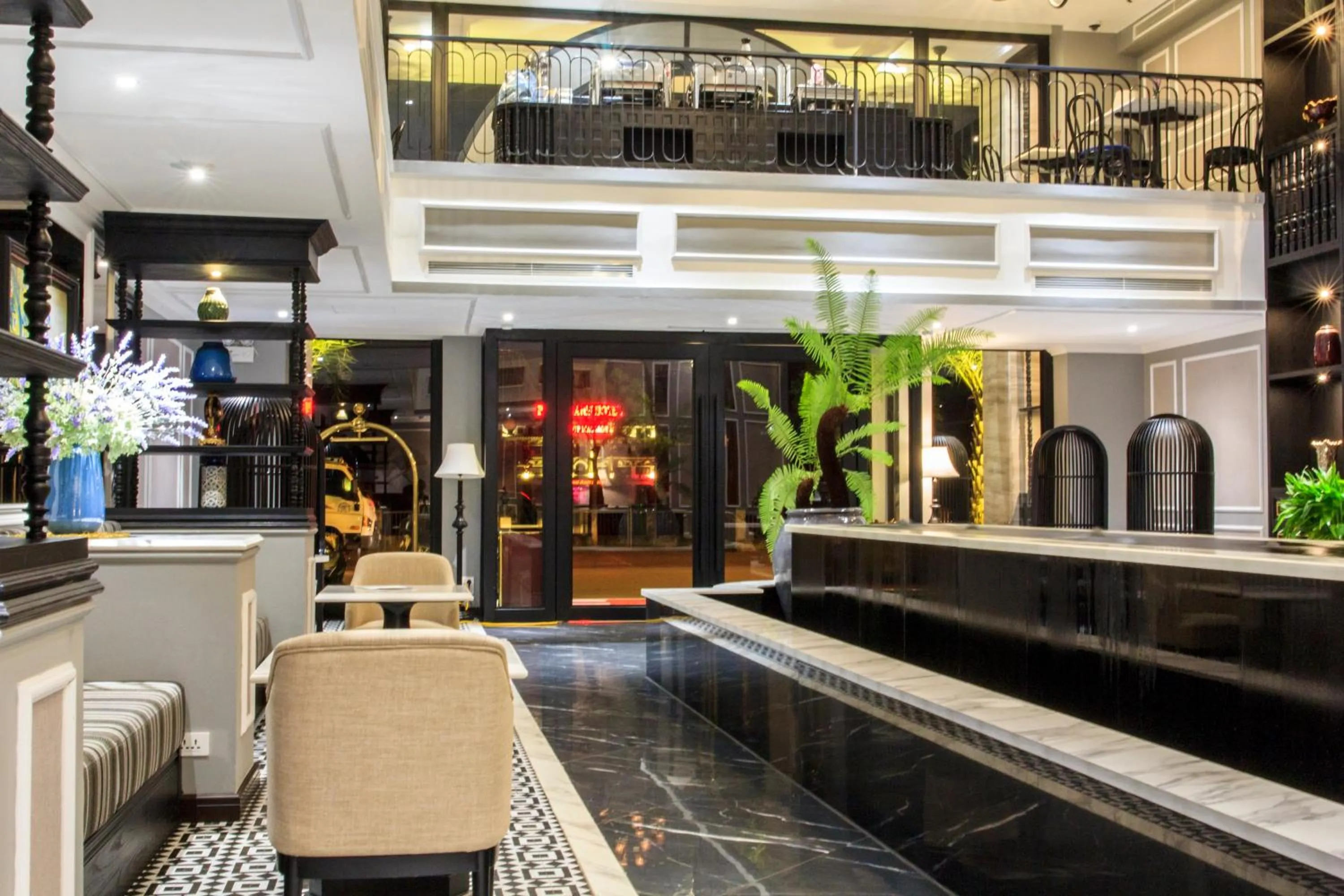 Lobby or reception in Michi's hotel laocai