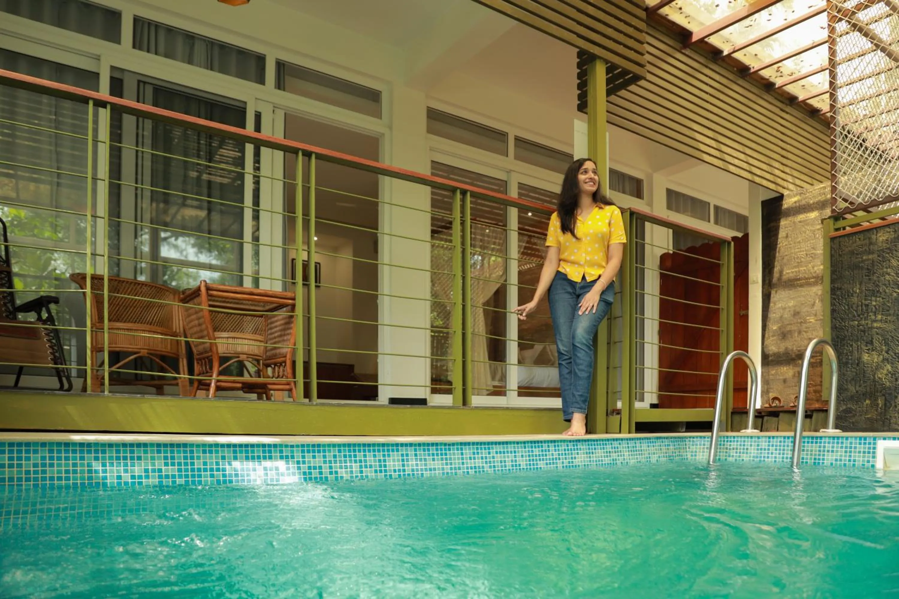 Swimming pool in Kuruva Island Resort And Spa - By KABINI BREEZE