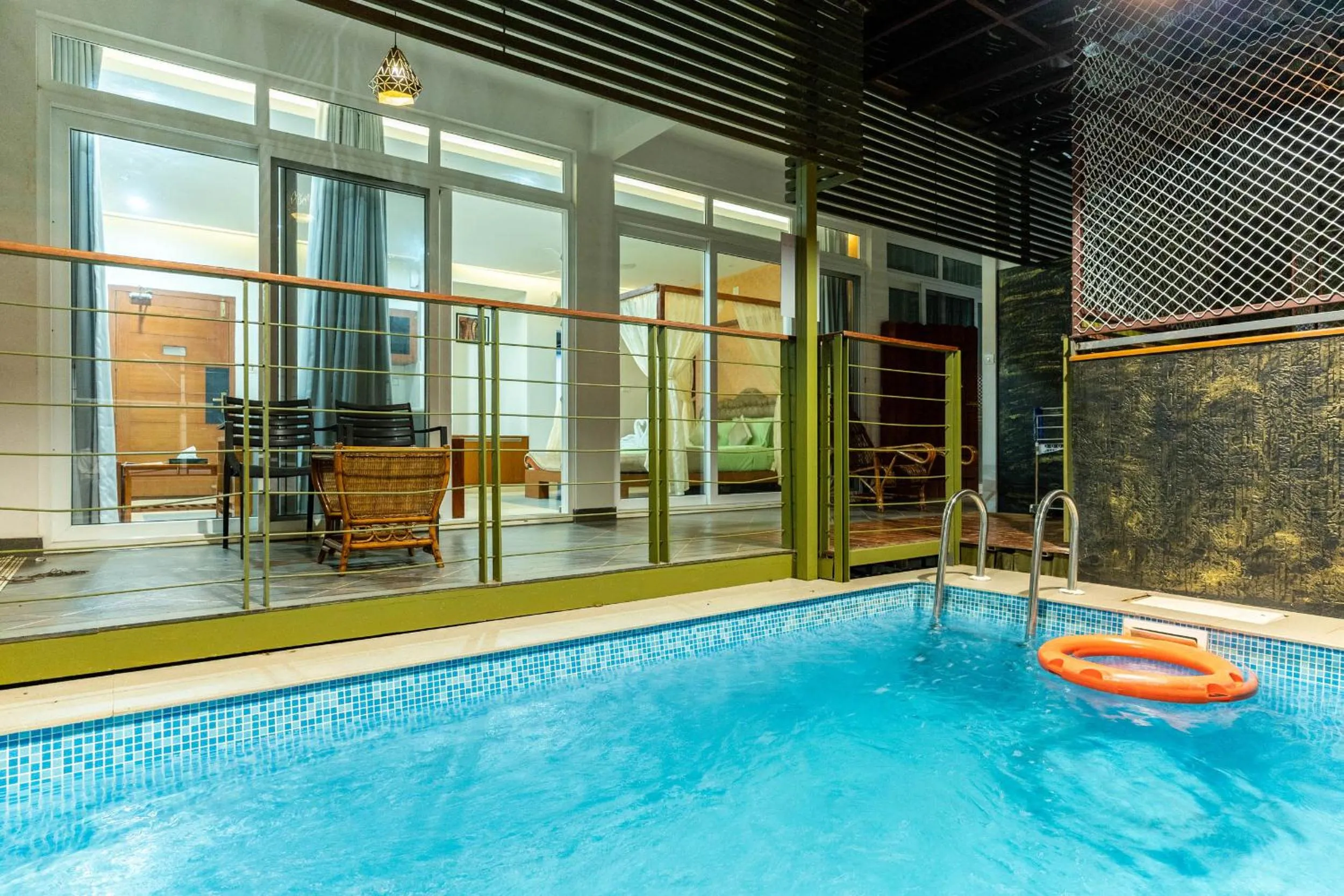 Pool view in Kuruva Island Resort And Spa - By KABINI BREEZE