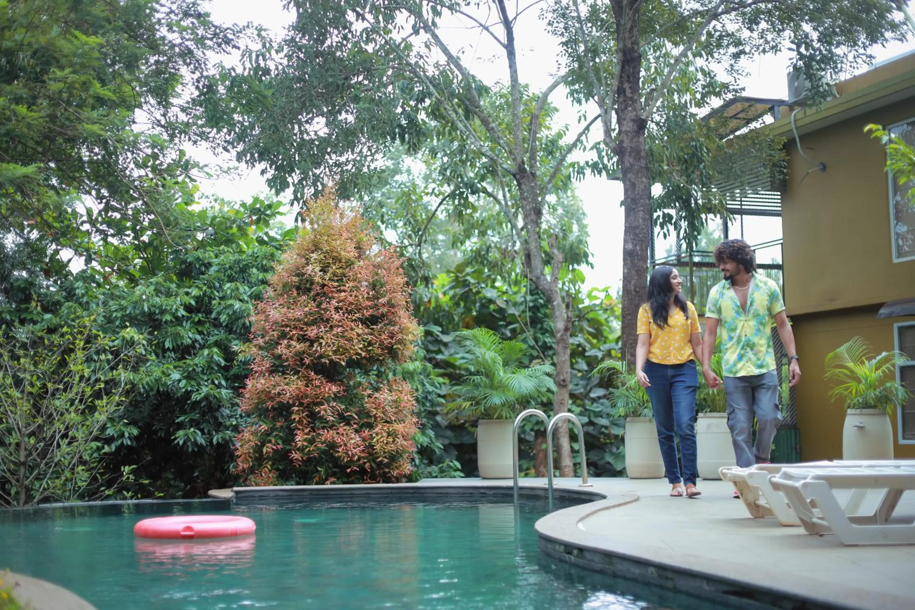 Pool view in Kuruva Island Resort And Spa - By KABINI BREEZE