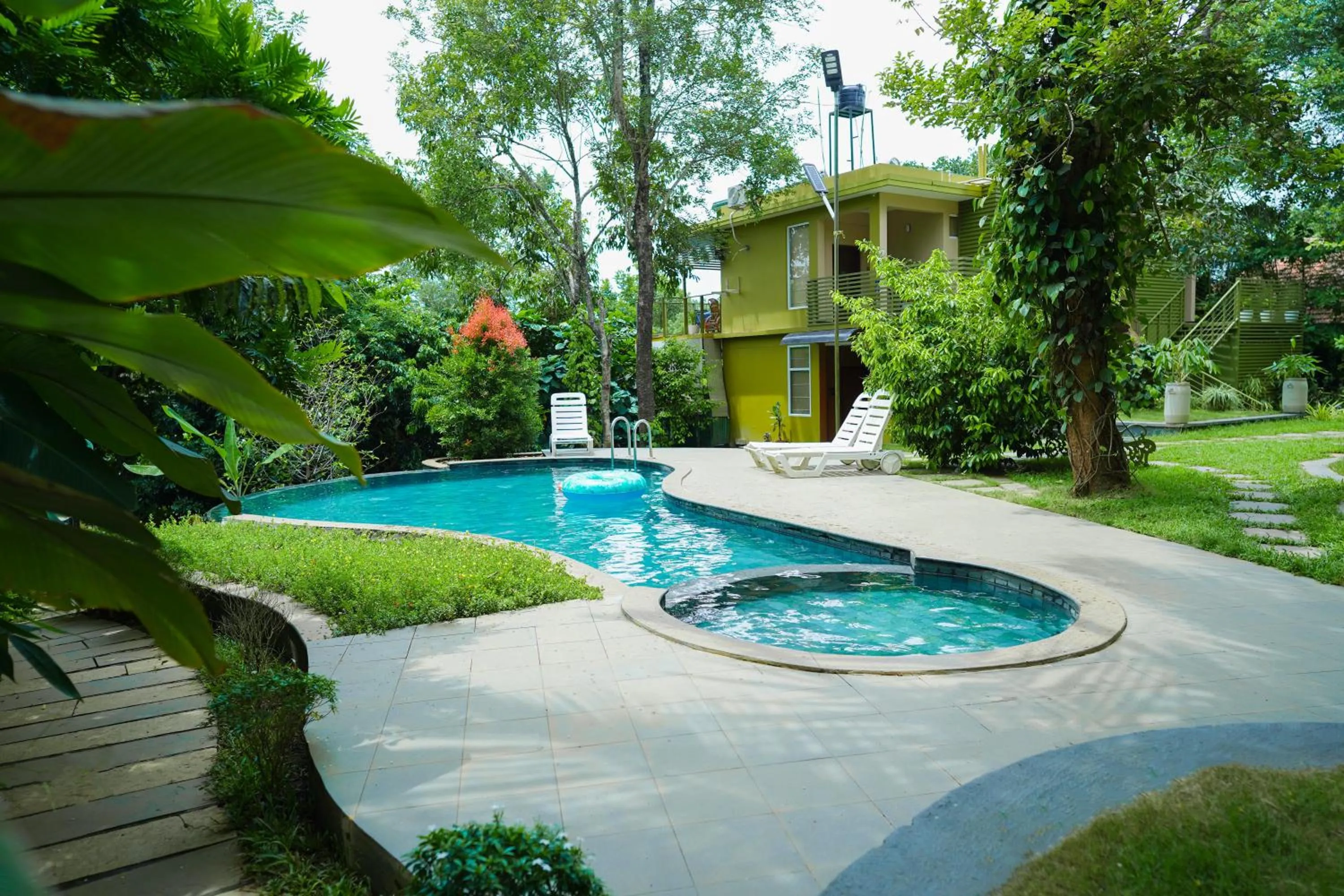 Pool view in Kuruva Island Resort And Spa - By KABINI BREEZE
