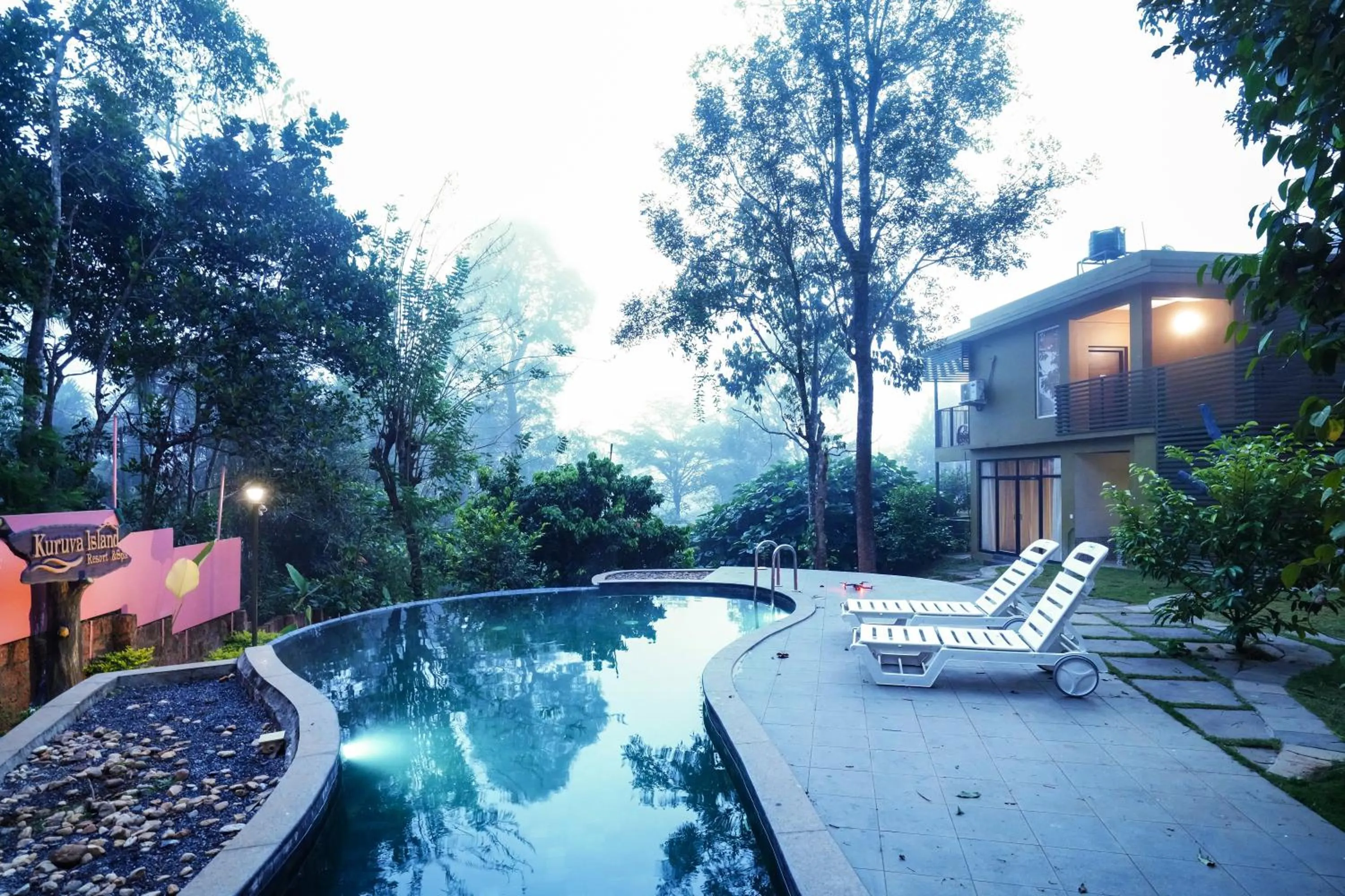 Swimming pool in Kuruva Island Resort And Spa - By KABINI BREEZE