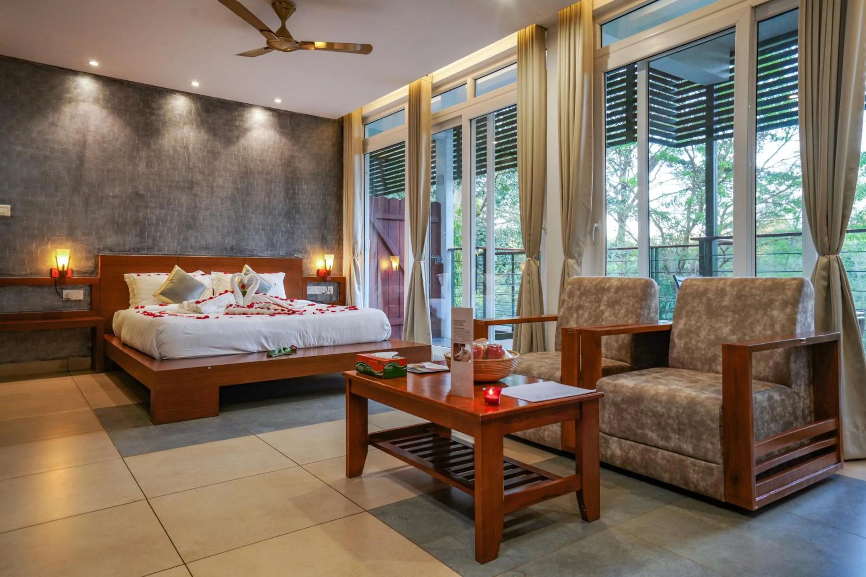 Photo of the whole room, Bed in Kuruva Island Resort And Spa - By KABINI BREEZE