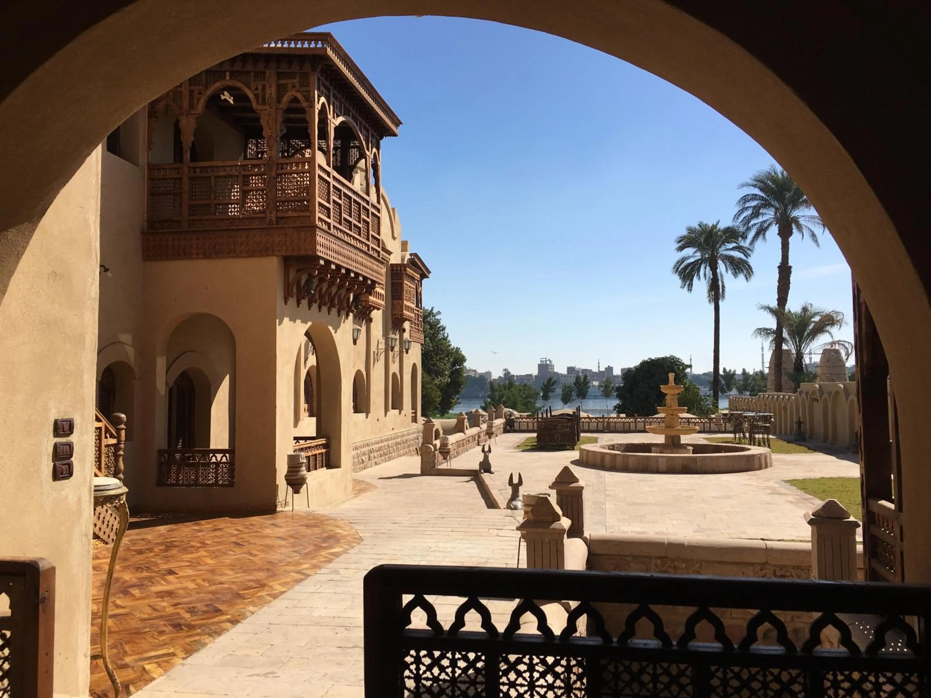 Inner courtyard view in Djorff Palace