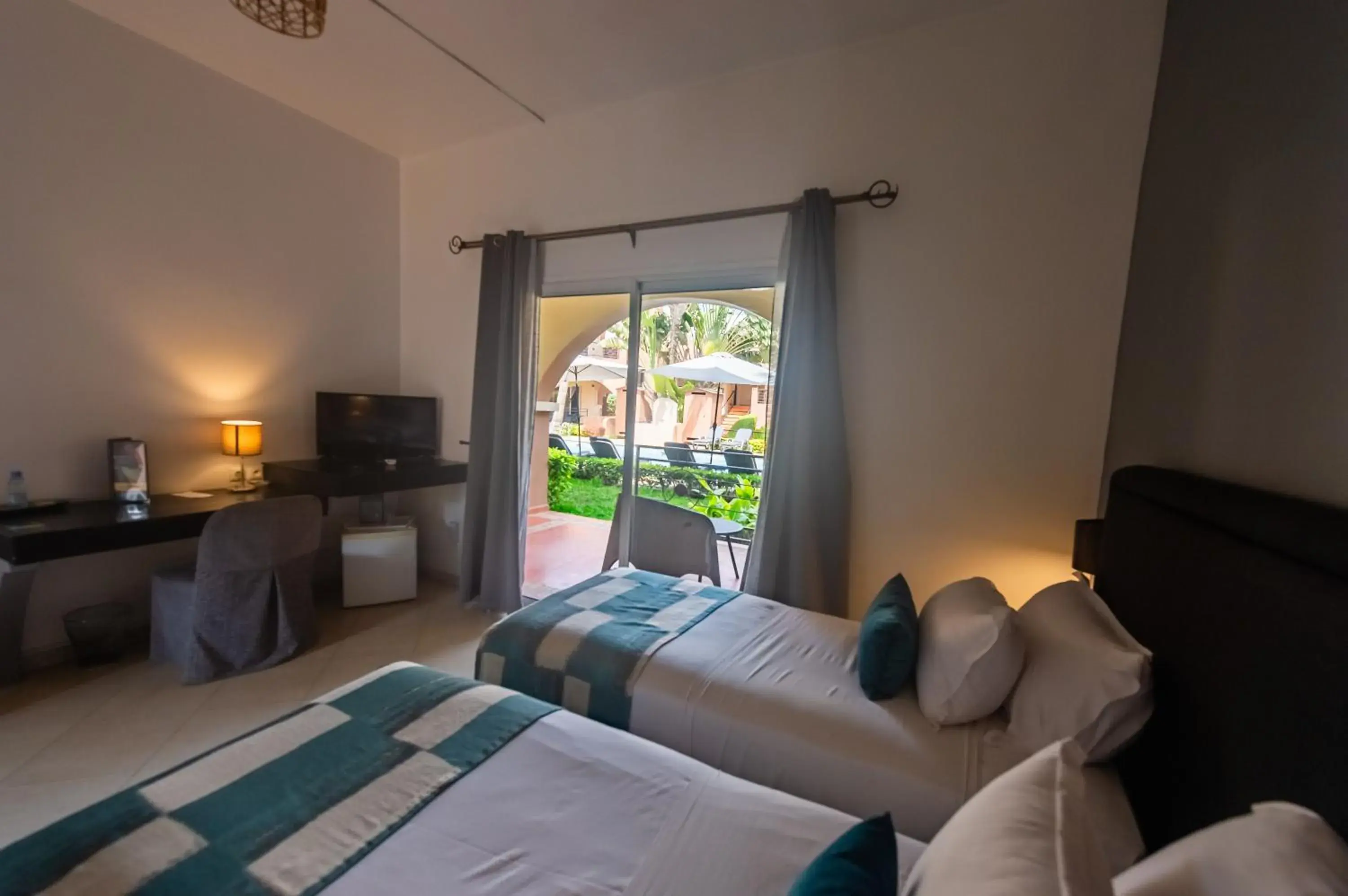 View (from property/room), Bed in Airport Hotel Casino du Cap-vert View (from property/room), Bed in Airport Hotel Casino du Cap-vert