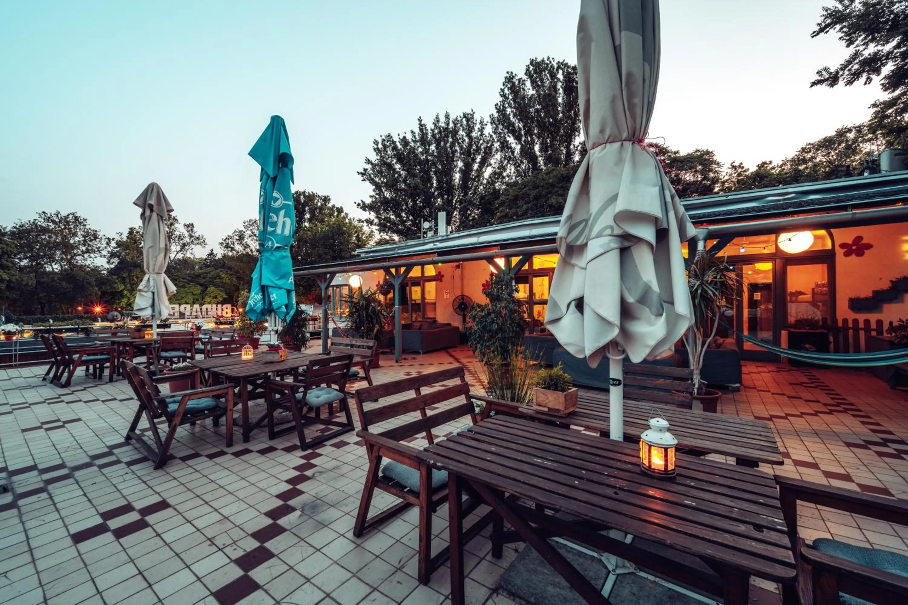 Balcony/Terrace in Island Hostel Budapest