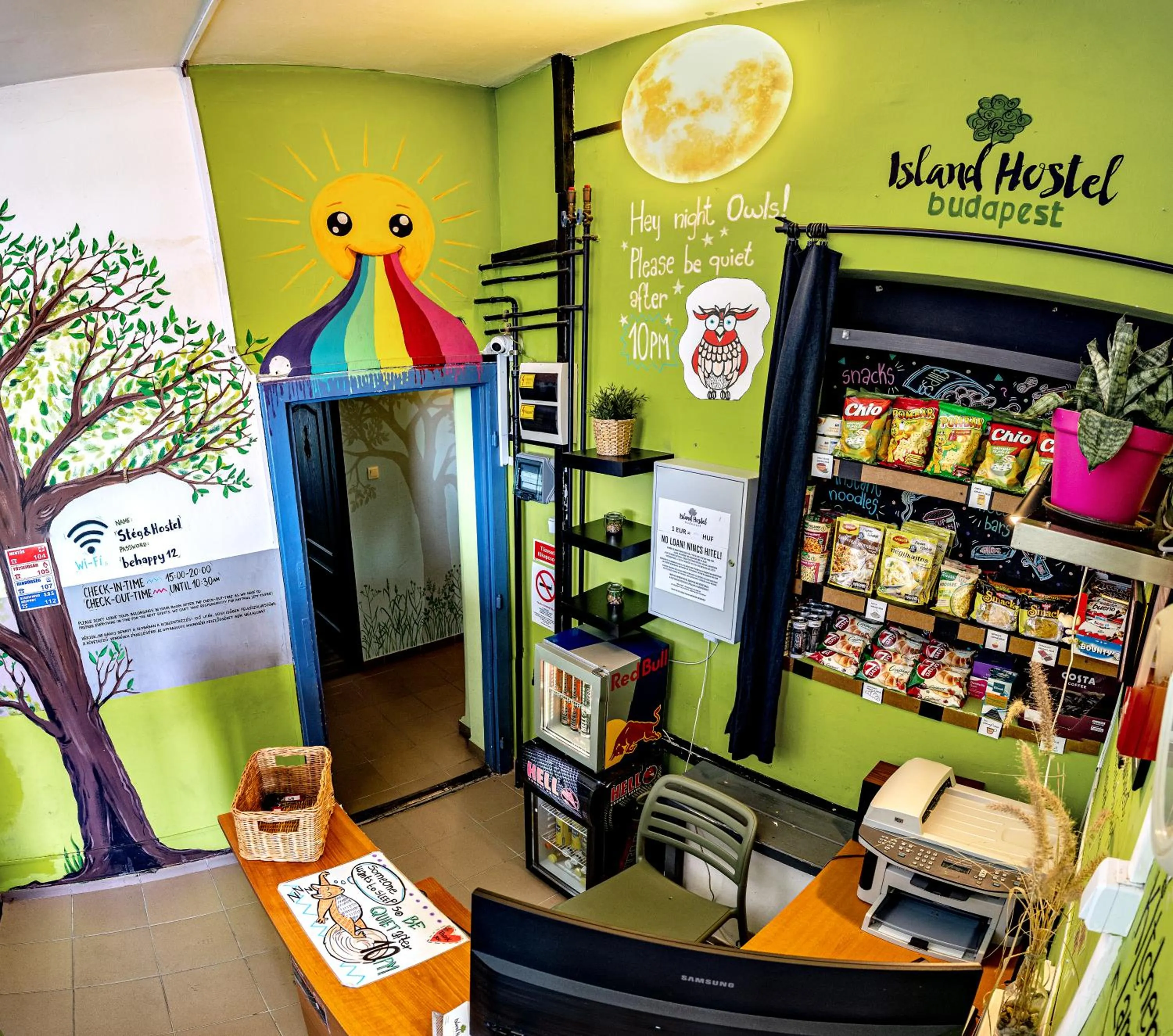 Property logo or sign in Island Hostel Budapest