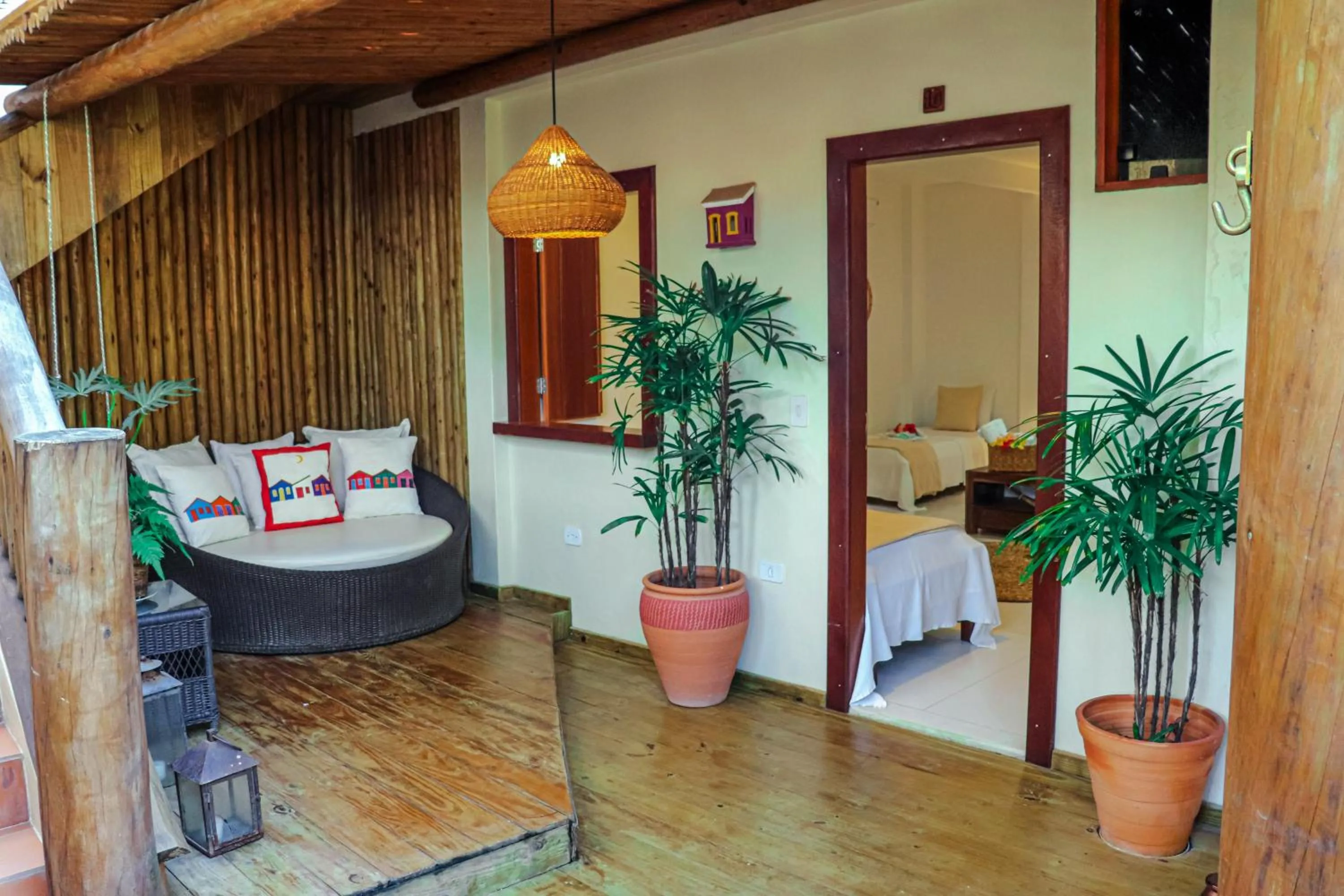 Bed in Pousada Campestre