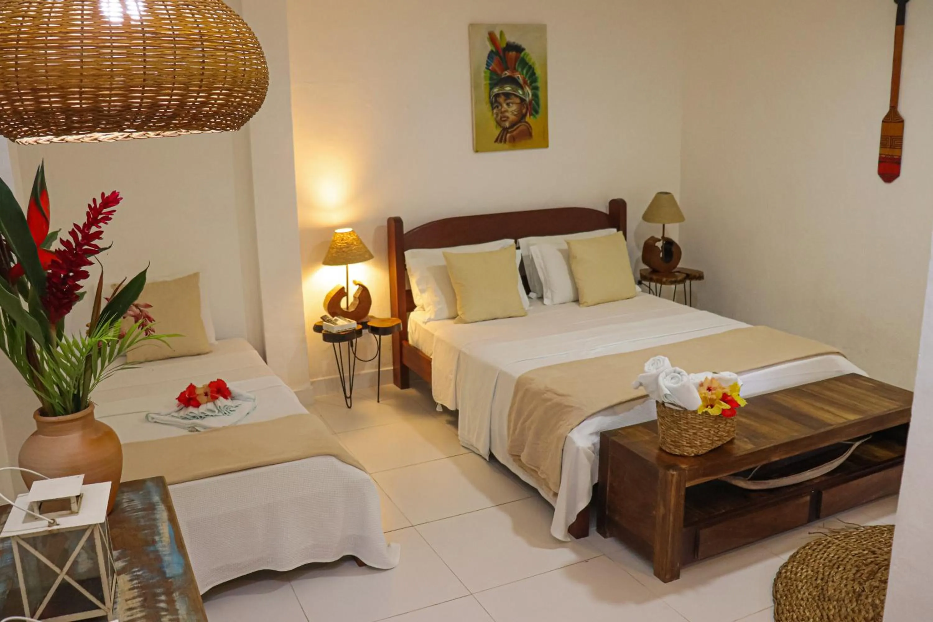 Bed in Pousada Campestre