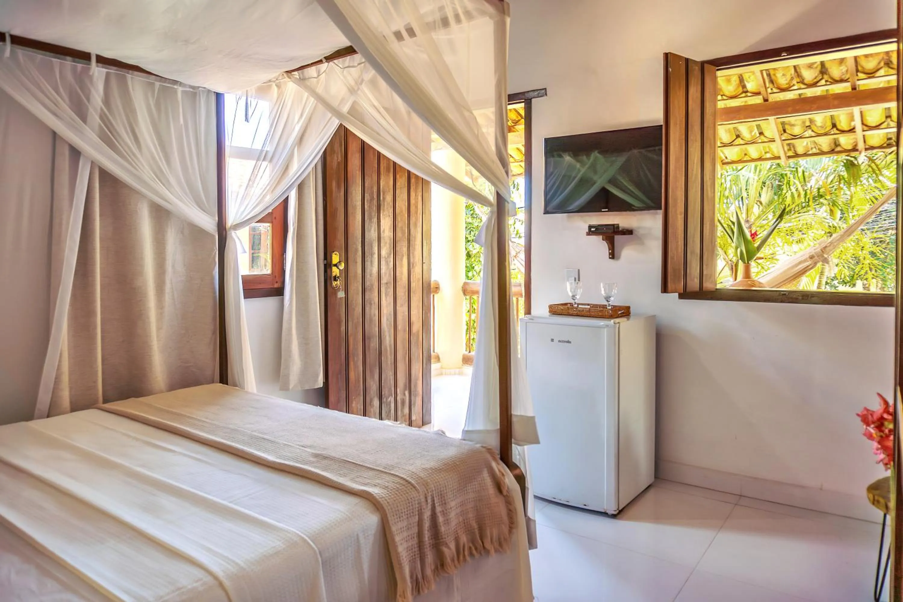 Bed in Pousada Campestre