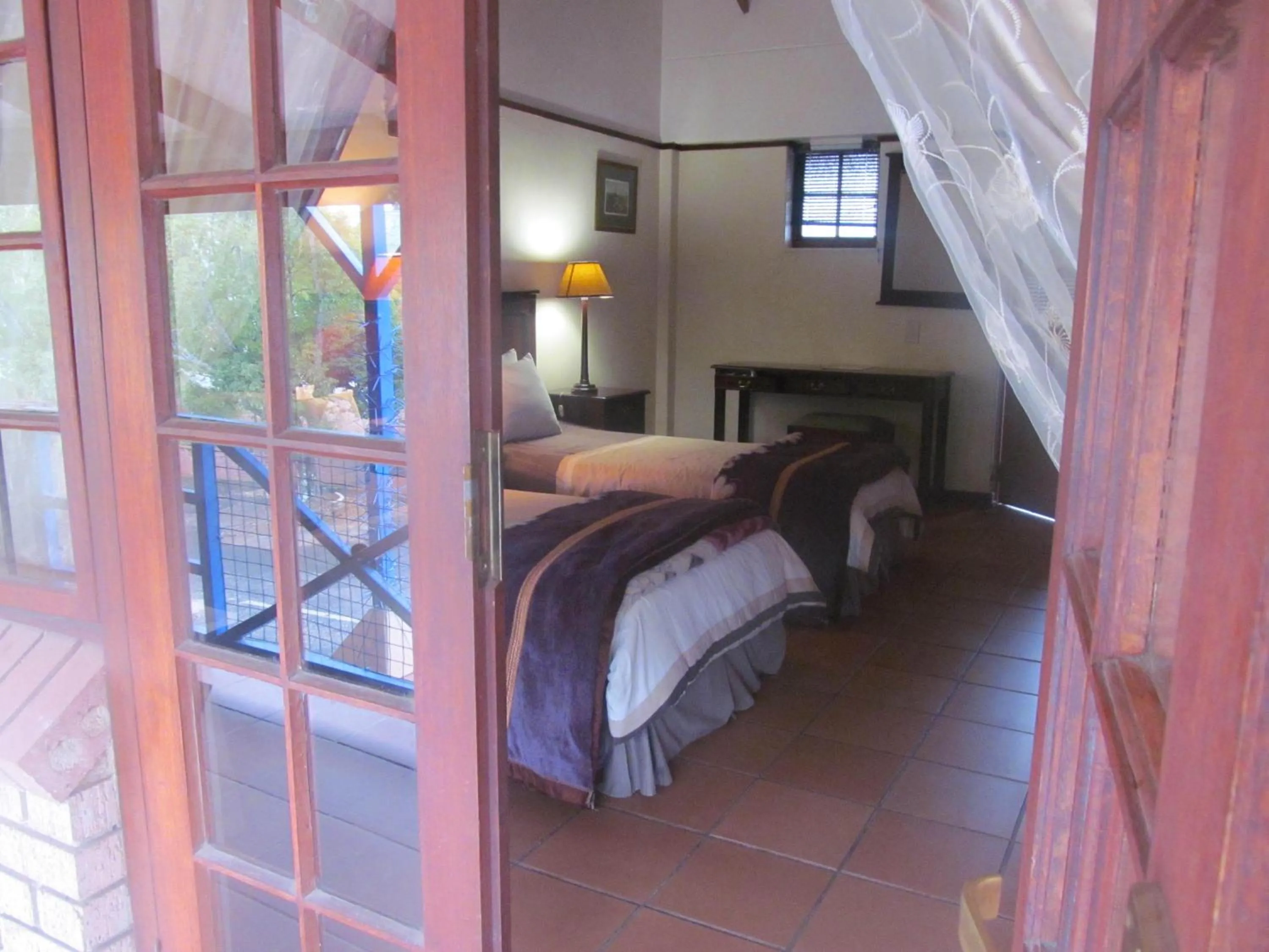 Balcony/Terrace, Bed in The Woodsman Bed and Breakfast