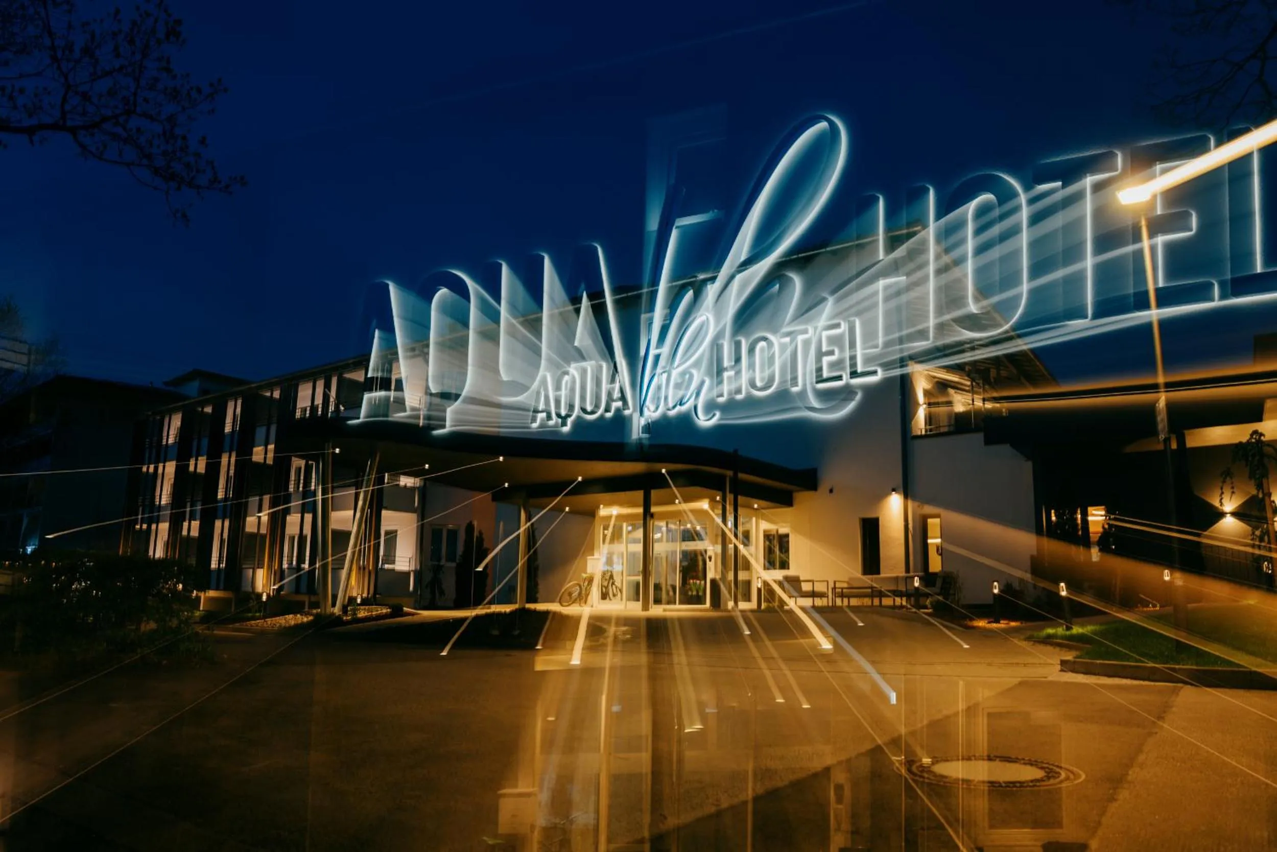 Property building in Aqua Blu Hotel