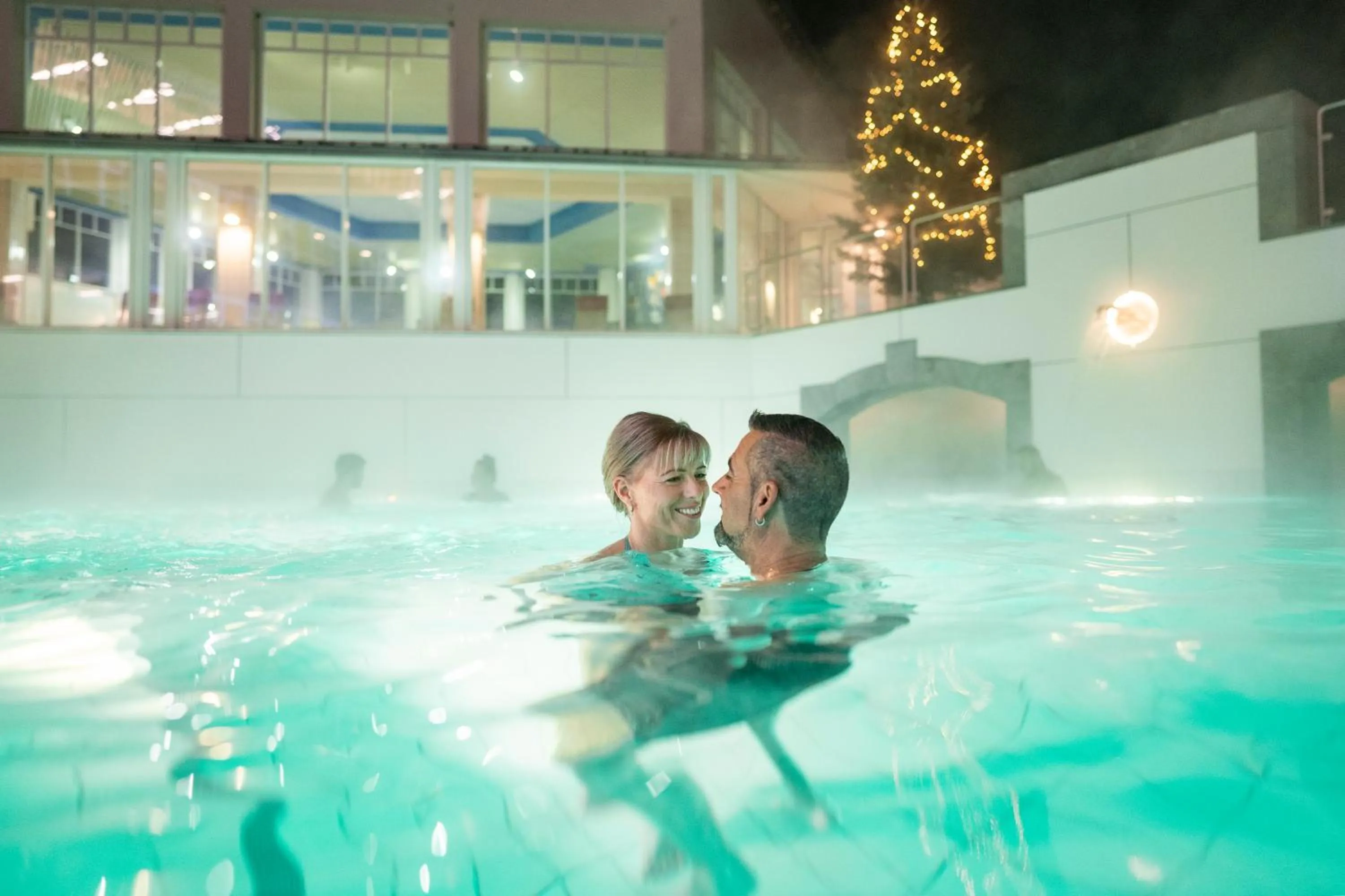 Hot Spring Bath in Aqua Blu Hotel