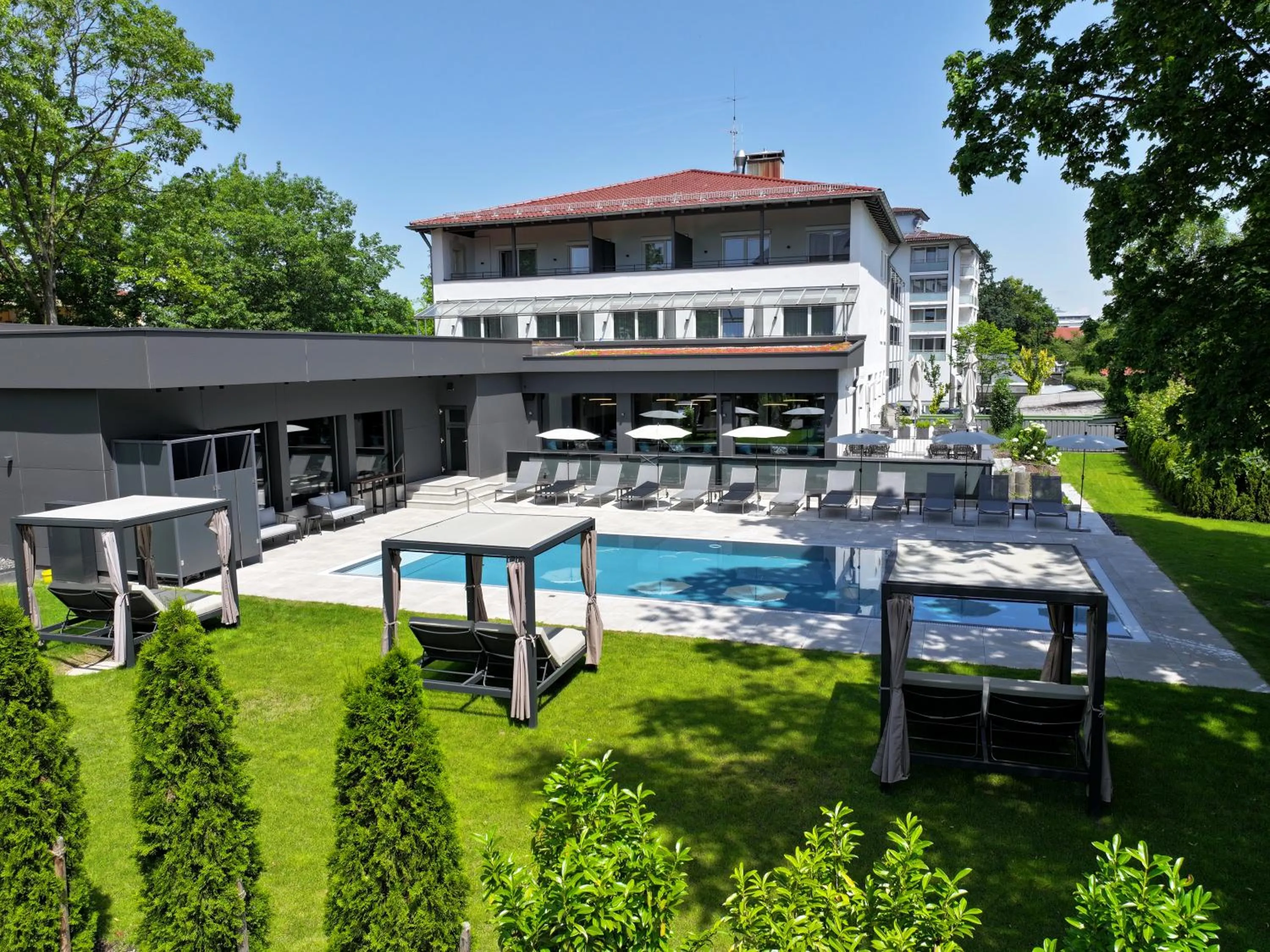 Property building in Aqua Blu Hotel