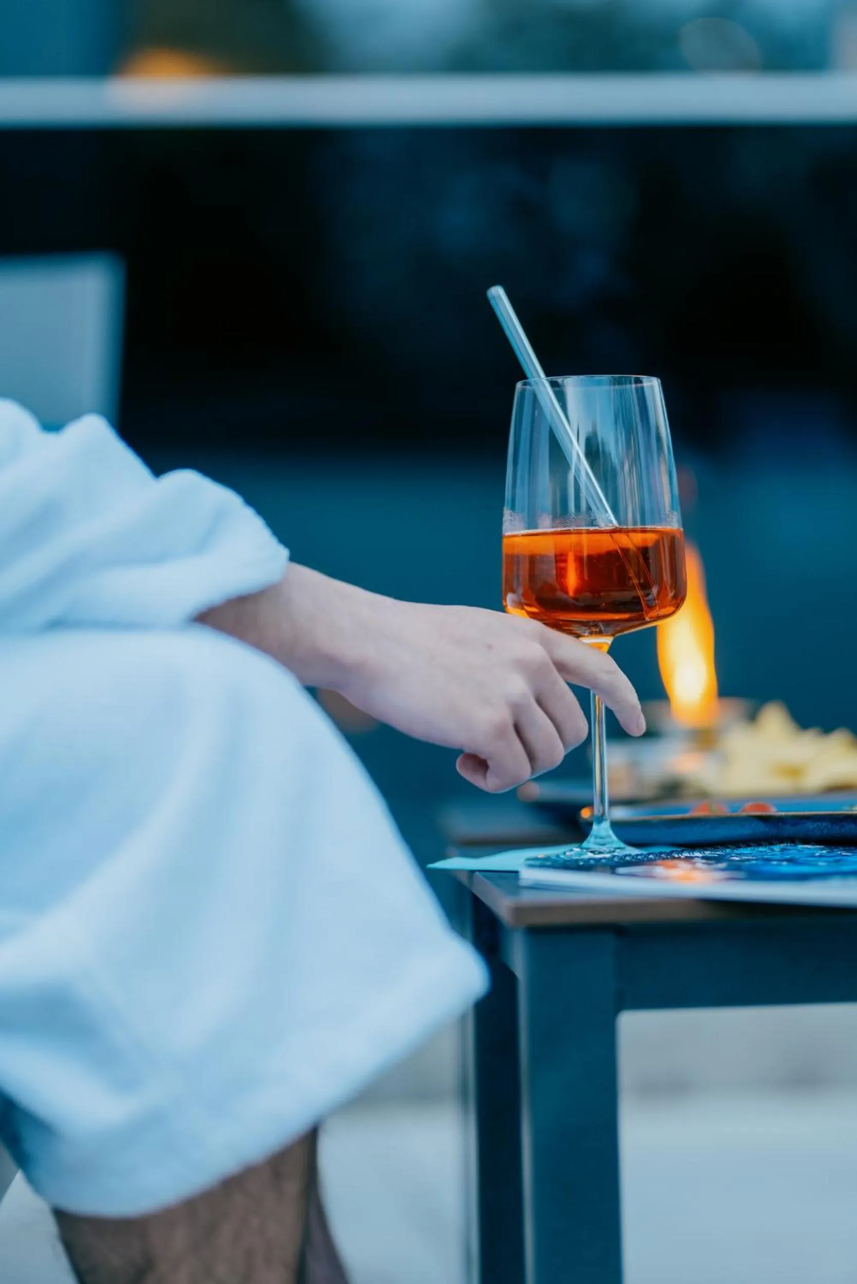 People in Aqua Blu Hotel