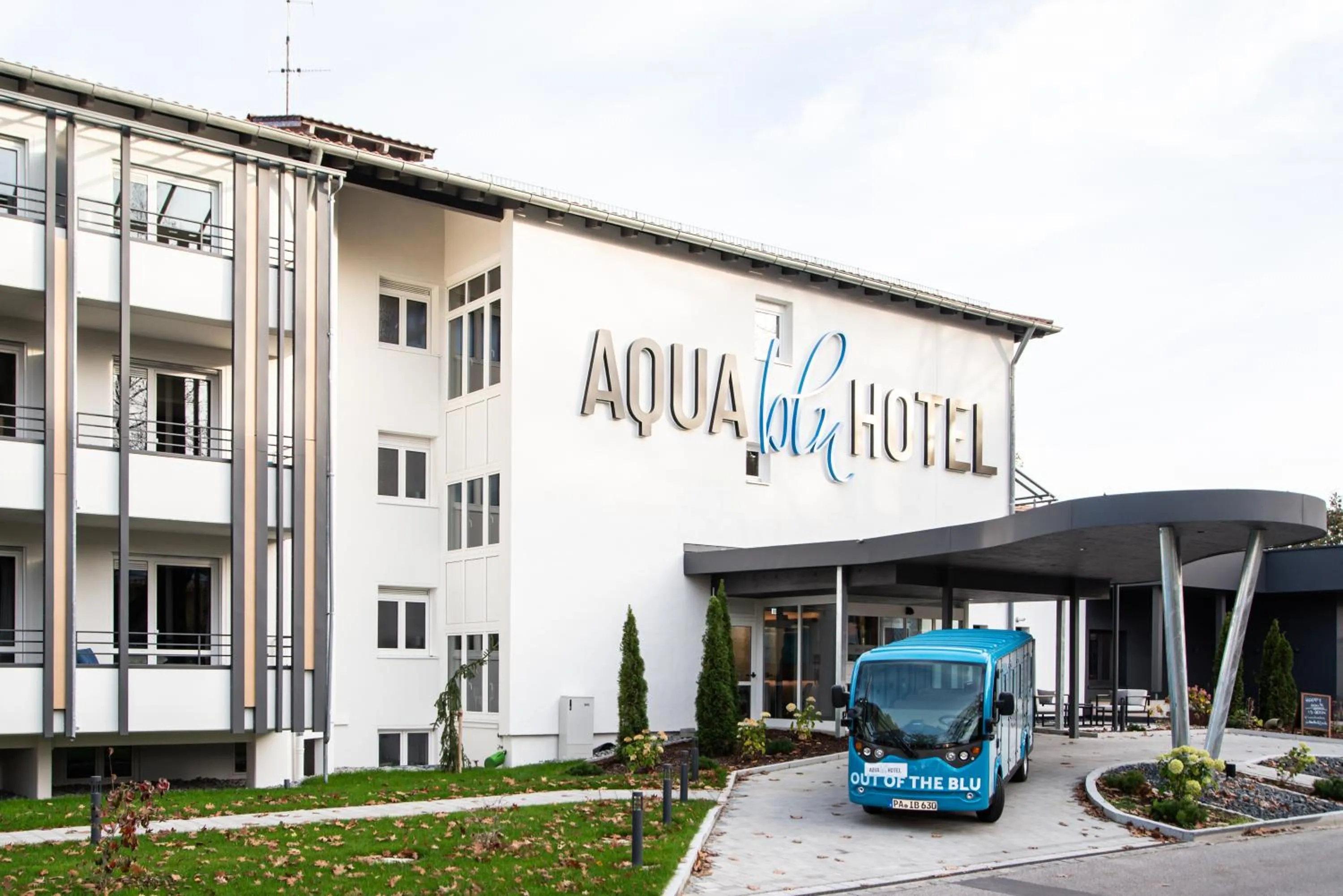Property building in Aqua Blu Hotel