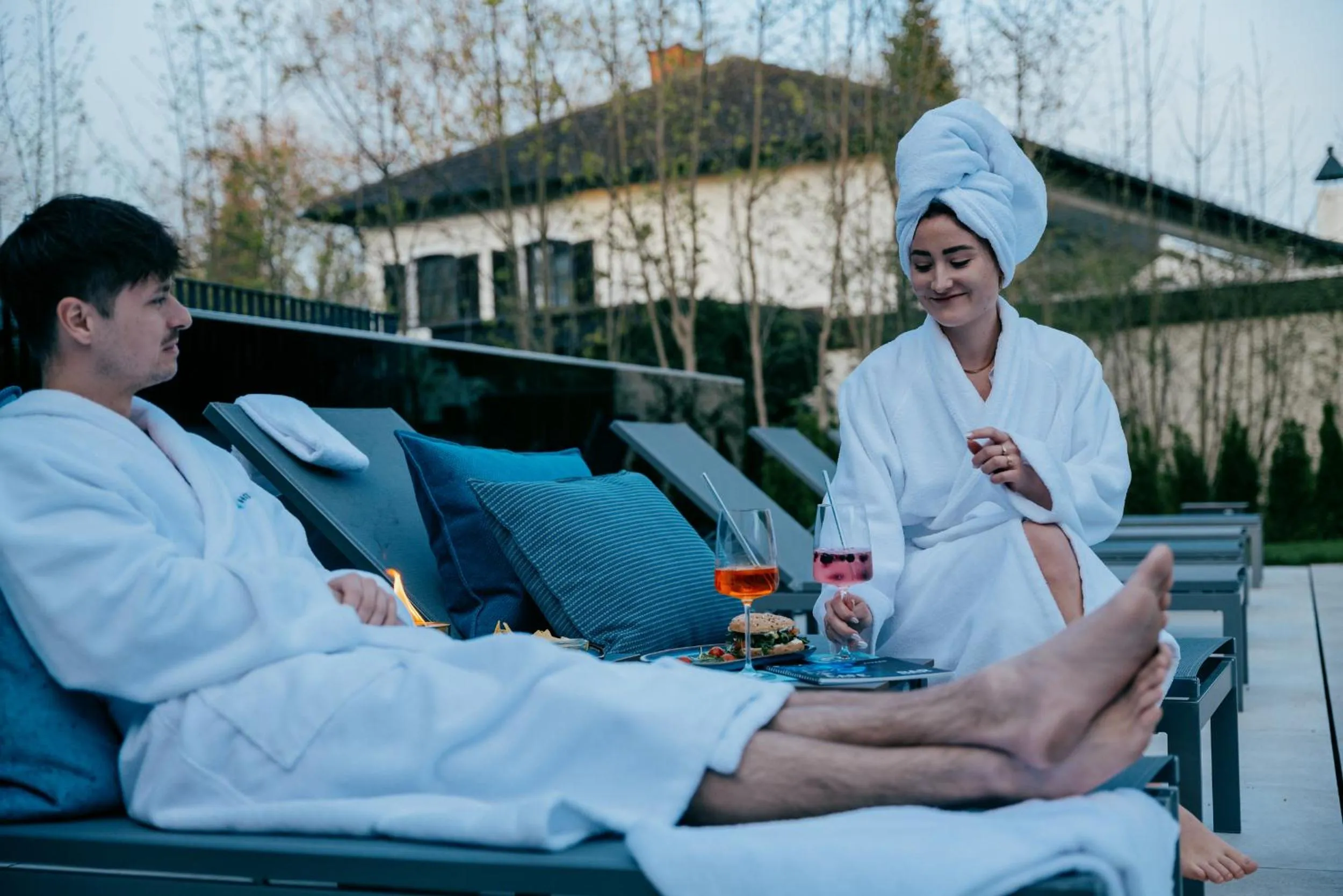 People in Aqua Blu Hotel