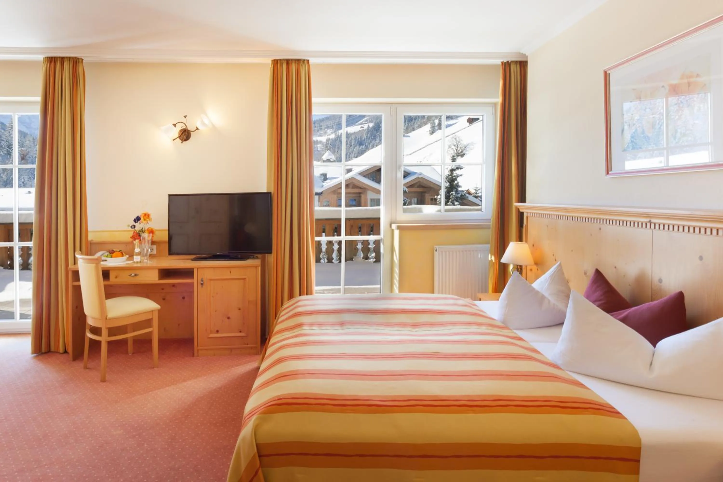 Bed in Hotel Sportalm