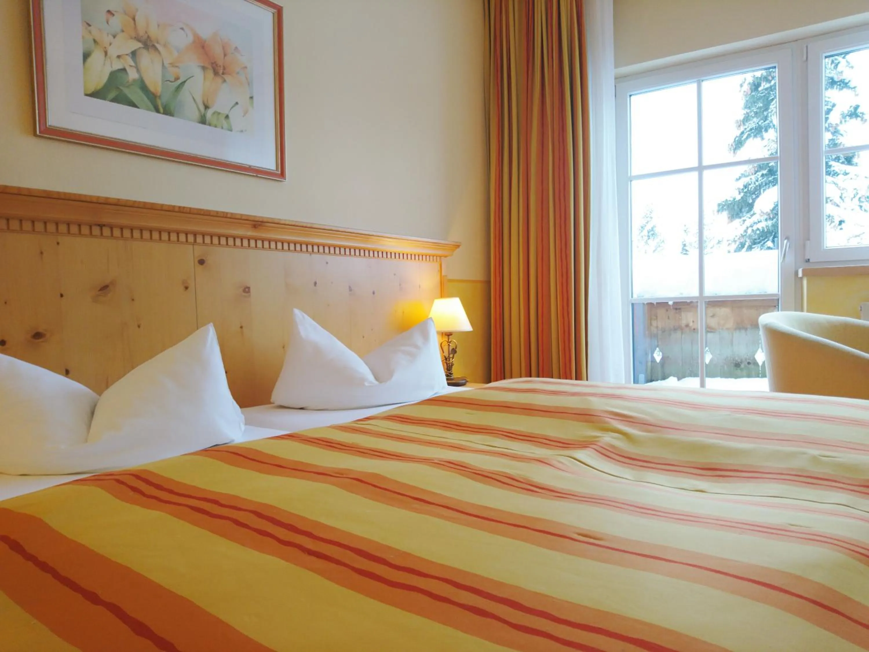 Bed in Hotel Sportalm